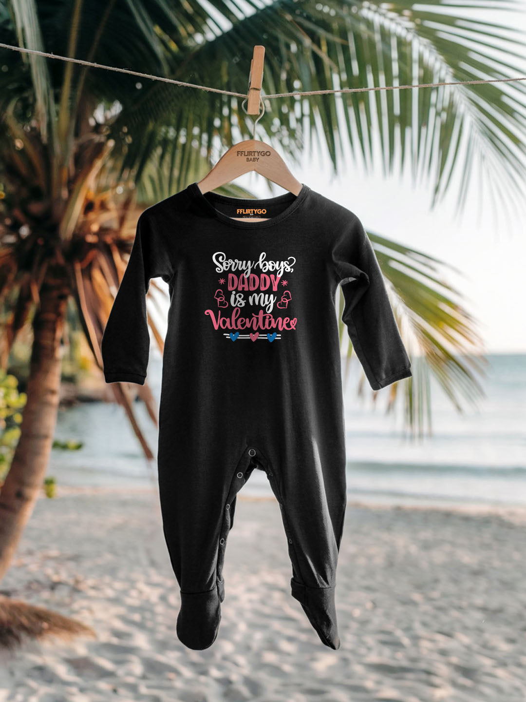 Sorry Boys Daddy Is My Valentine Baby Romper | Onesies