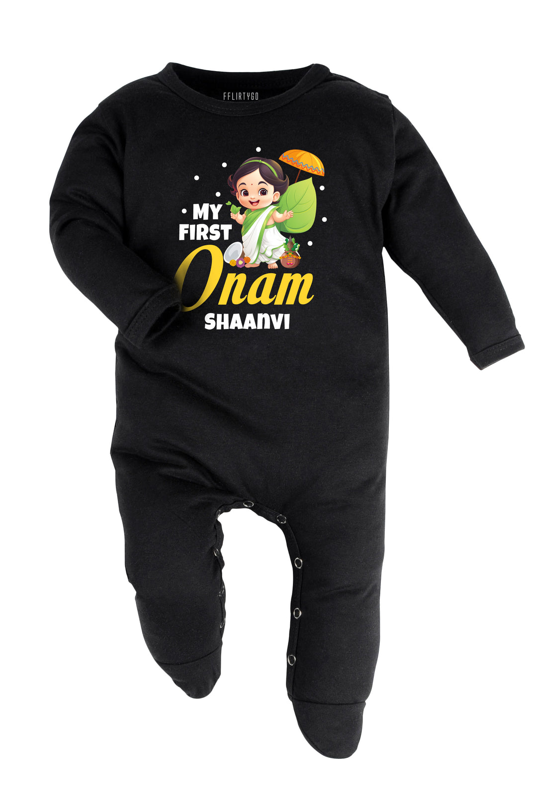 My First Onam Baby Romper | Onesies w/ Custom Name