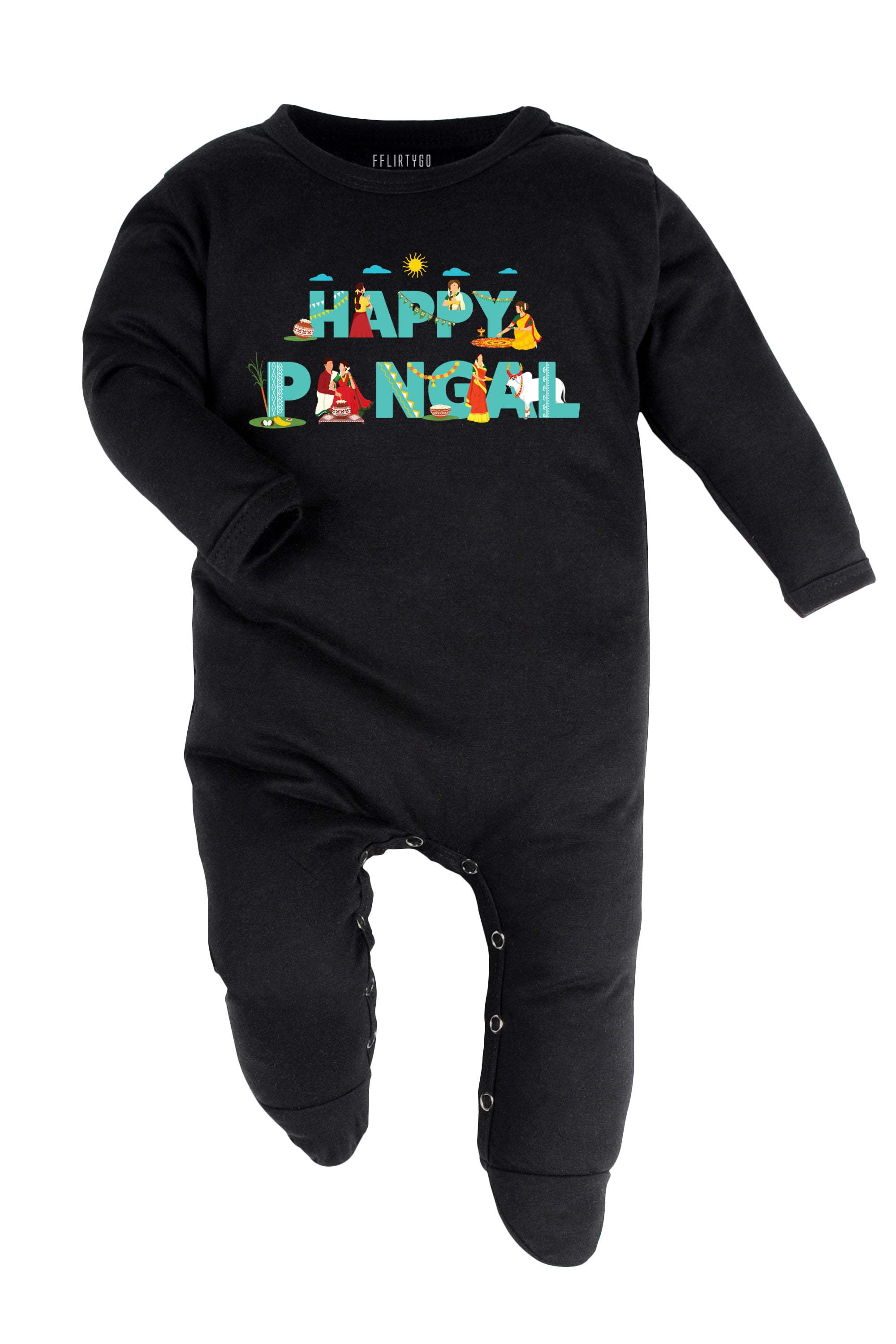 Happy pongal Rituals Baby Romper | Onesies