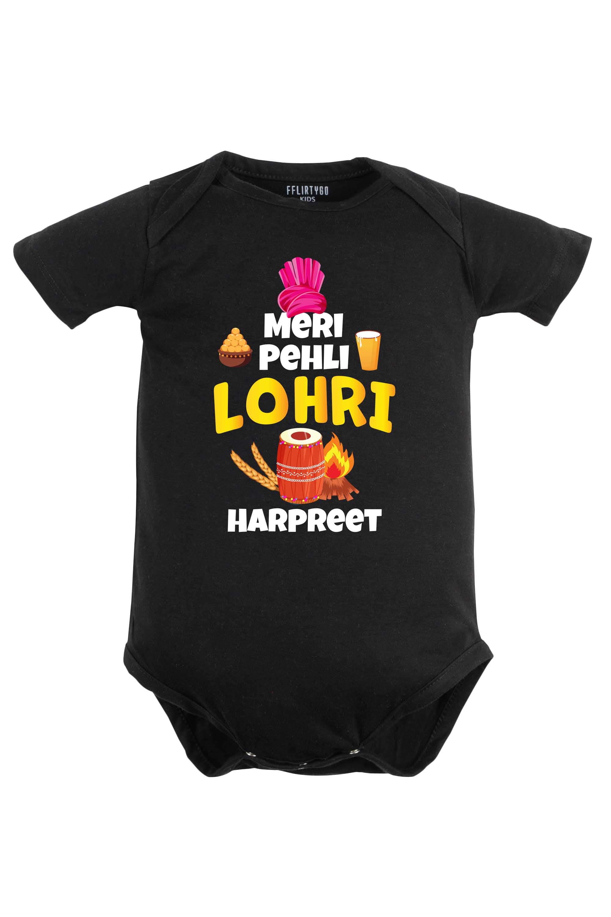 Meri Pehli Lohri Baby Romper | Onesies w/ Custom Name