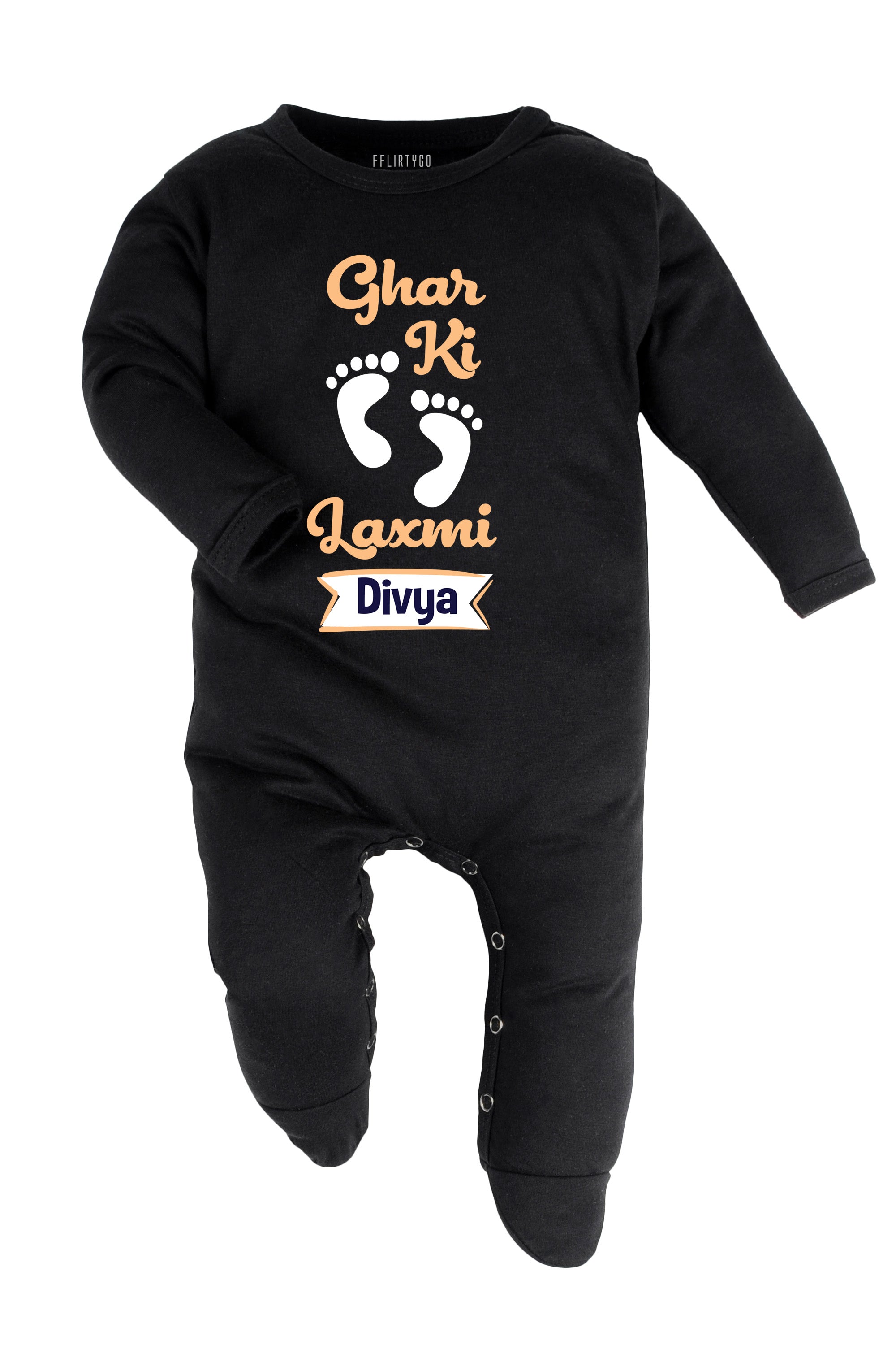 Ghar Ki Laxmi Baby Romper | Onesies w/ Custom Name