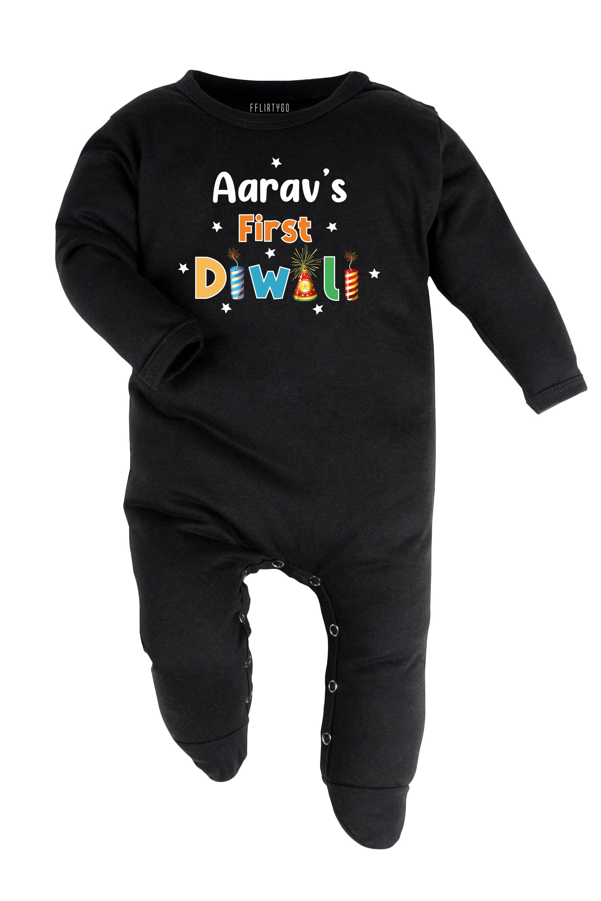 My First Diwali Baby Romper | Onesies w/ Custom Name