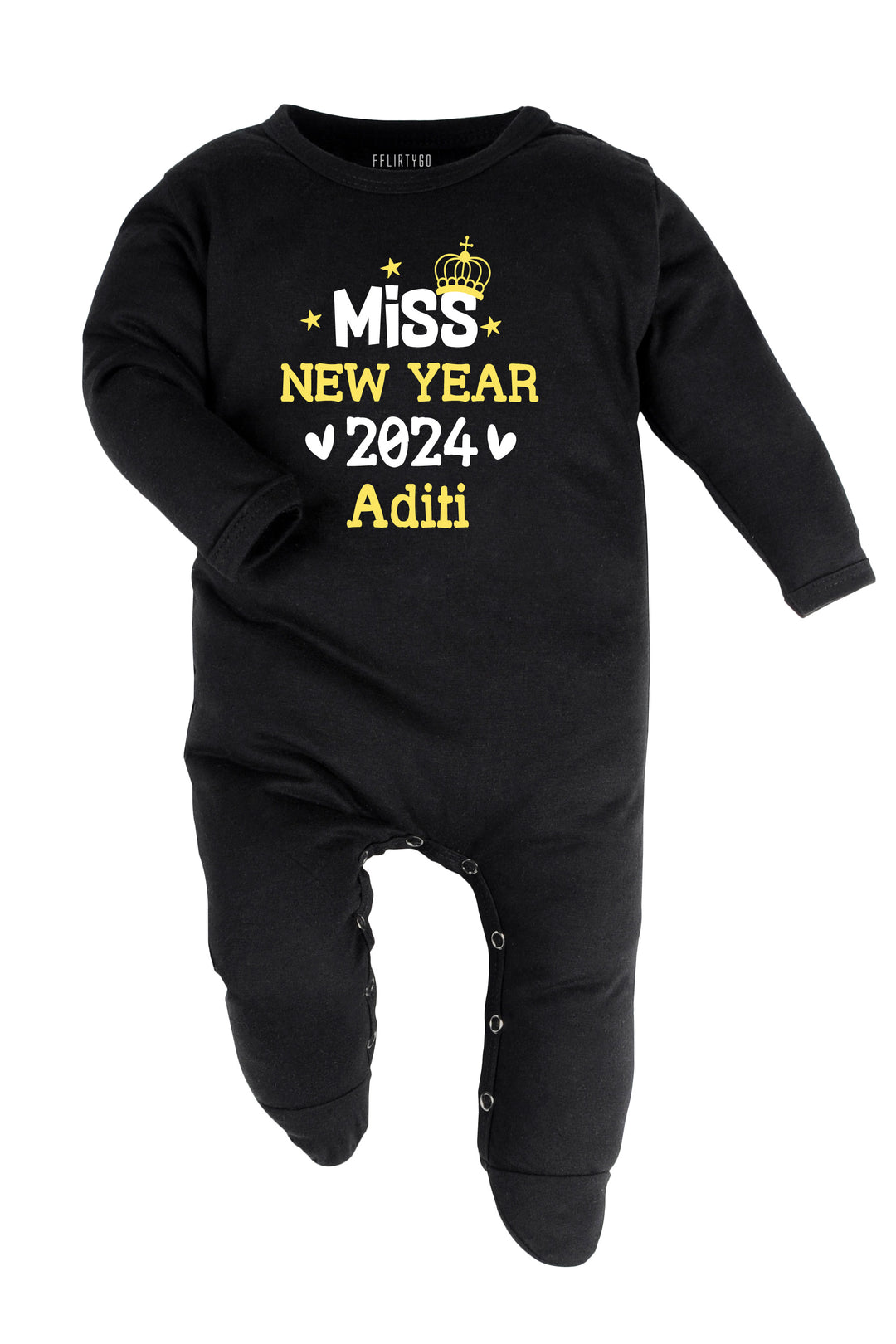 Miss New Year Baby Romper | Onesies w/ Custom Name