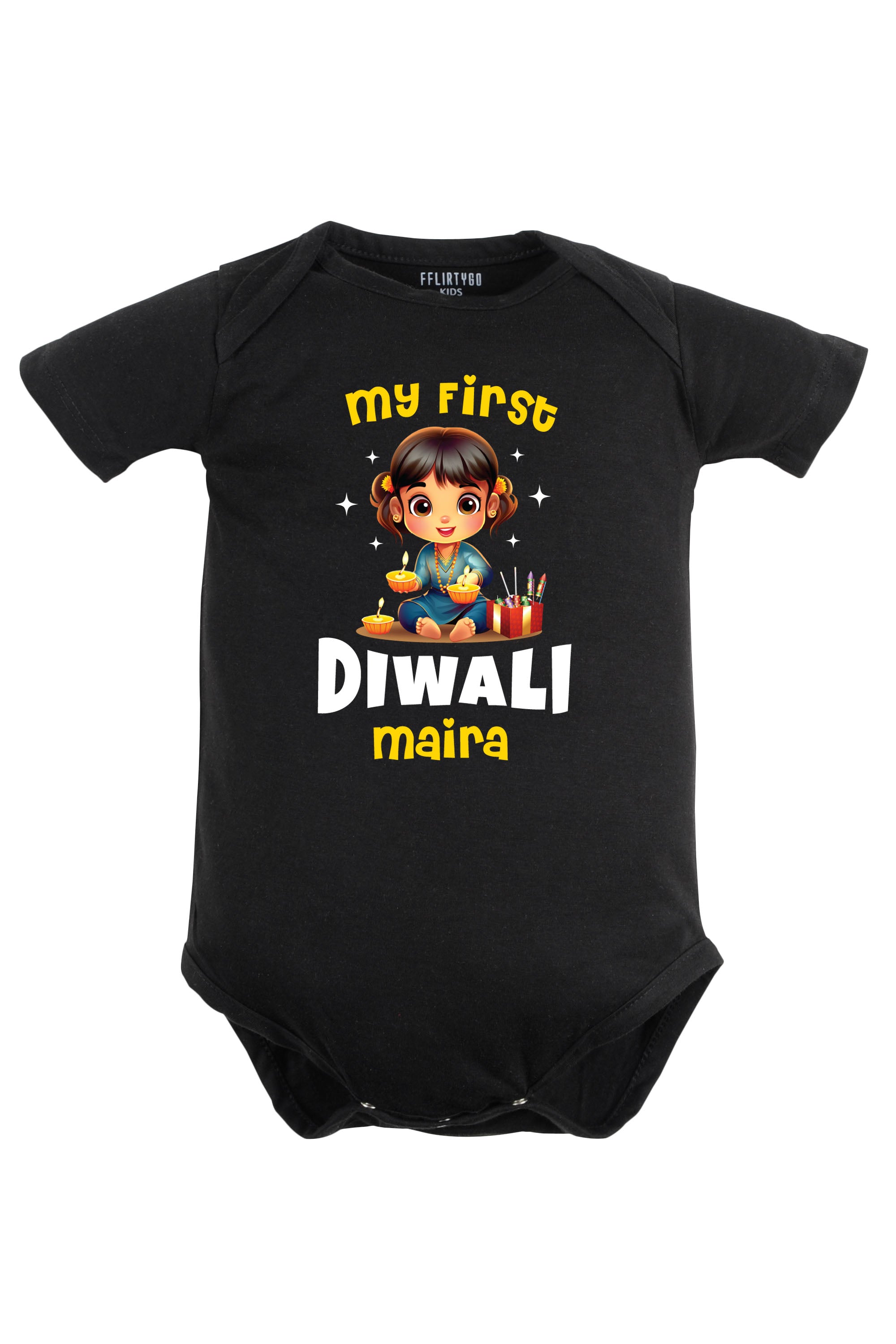 My First Diwali Baby Romper | Onesies w/ Custom Name