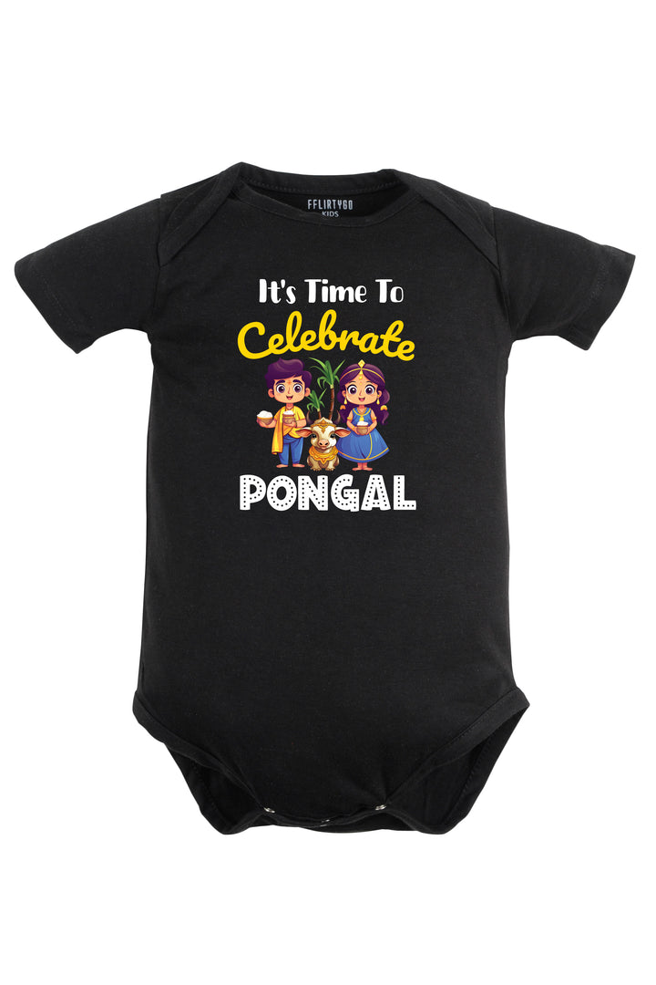 It's Time to Celebrate Pongal Baby Romper | Onesies w/ Custom Name