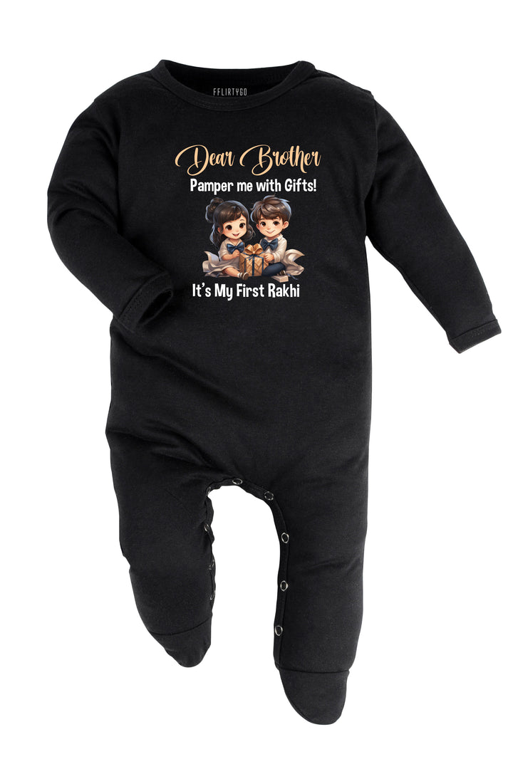 Dear Brother It's My First Rakhi Baby Romper | Onesies