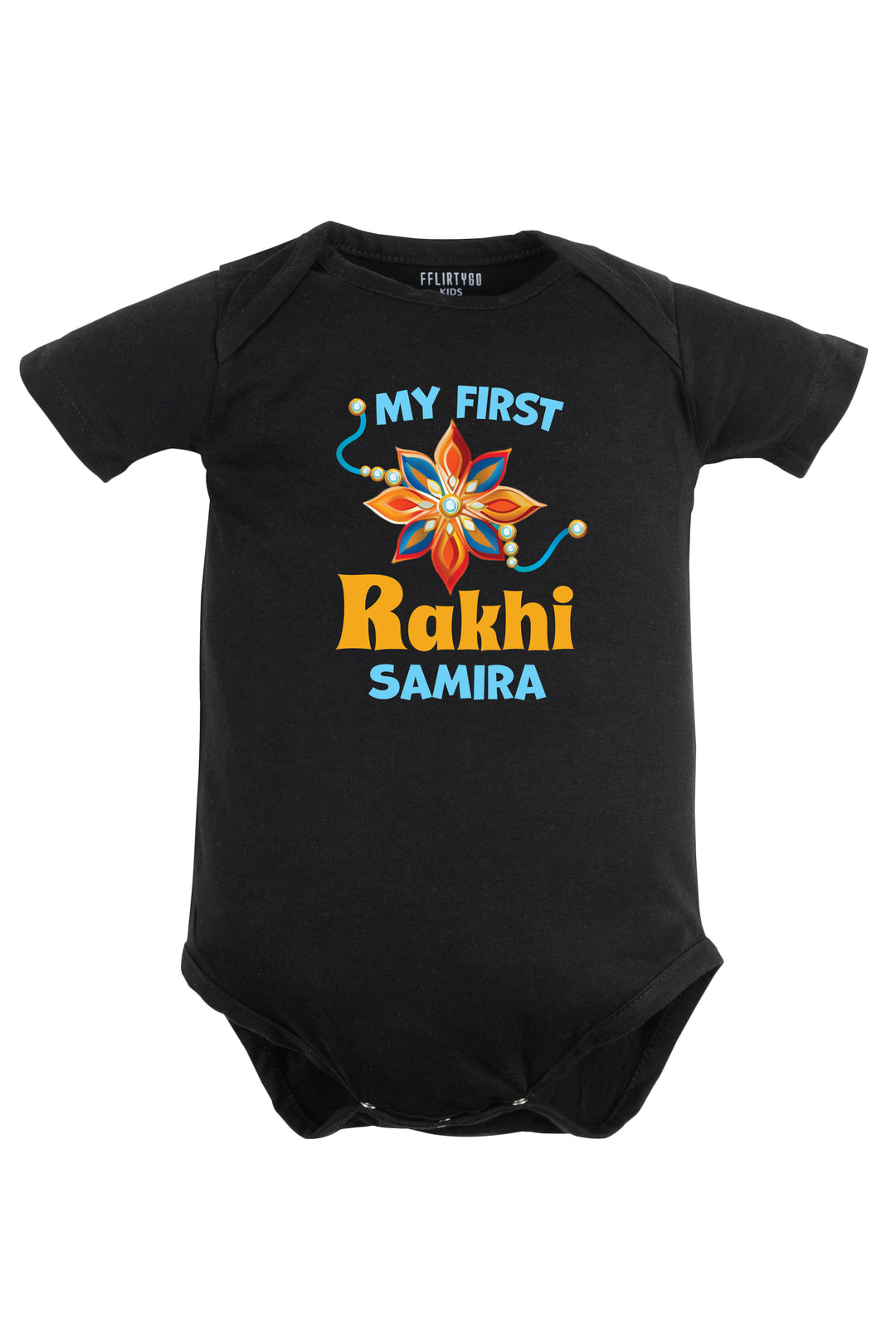 My First Rakhi Baby Romper | Onesies w/ Custom Name