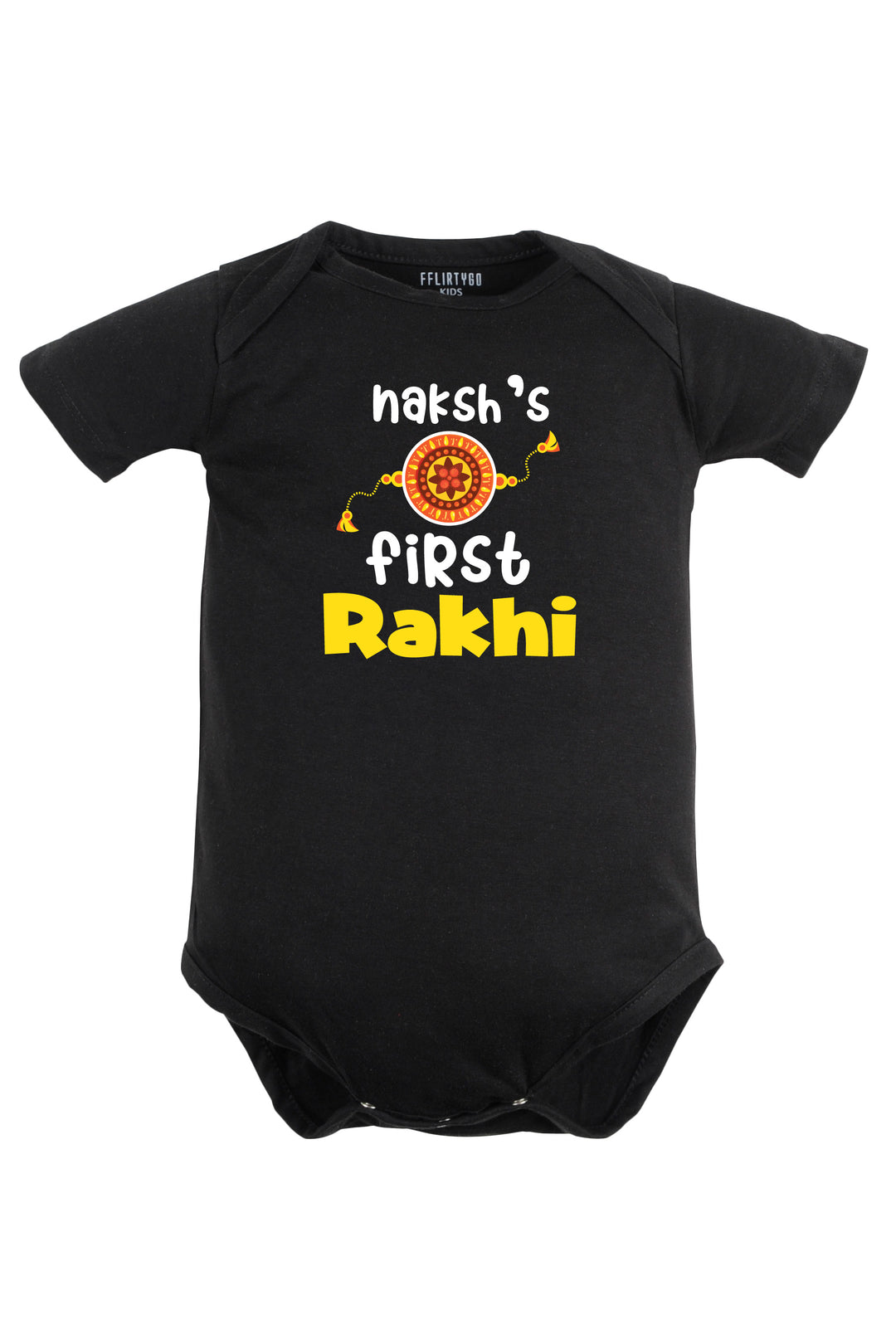 My First Rakhi Baby Romper | Onesies w/ Custom Name