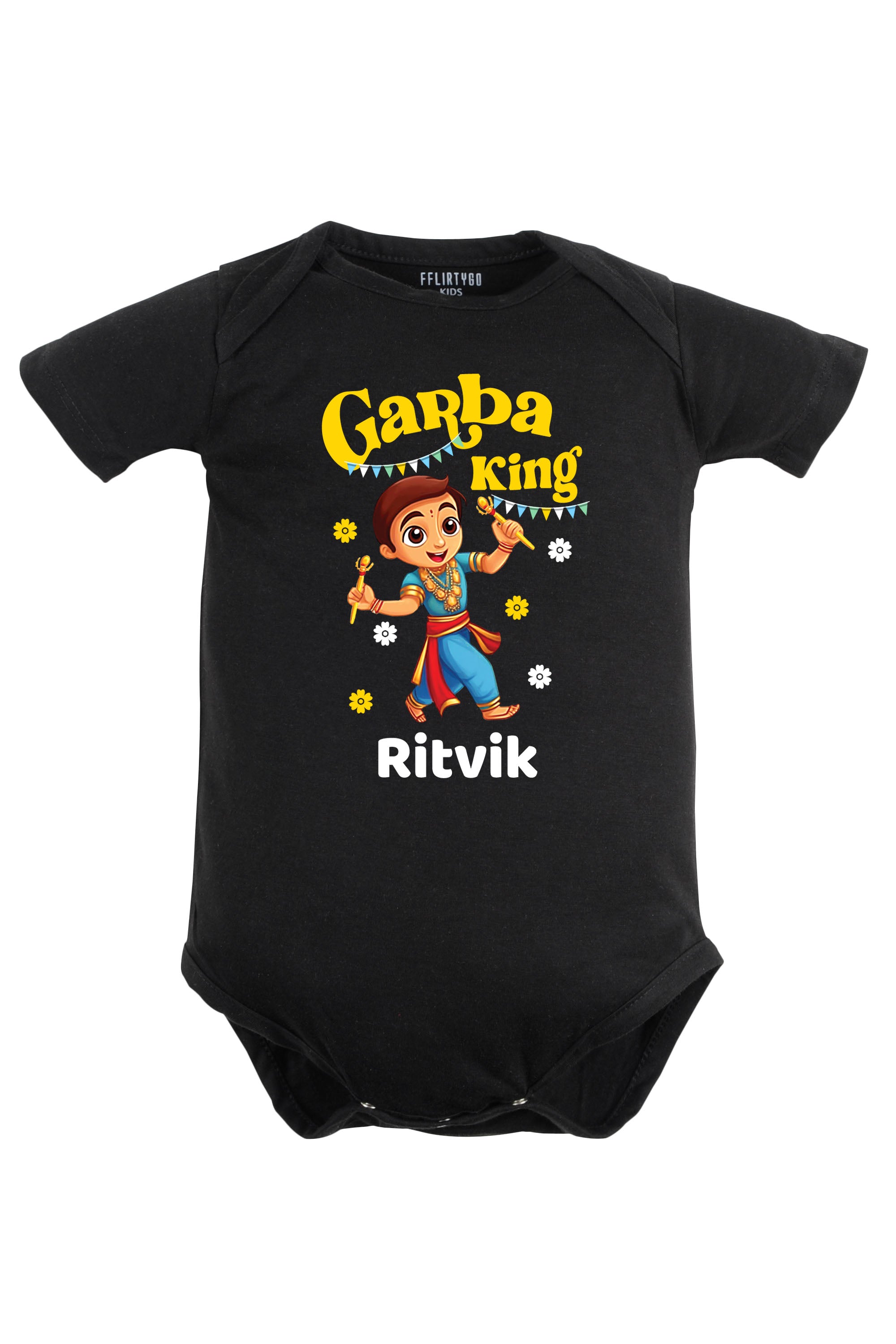 Garba King Baby Romper | Onesies w/ Custom Name