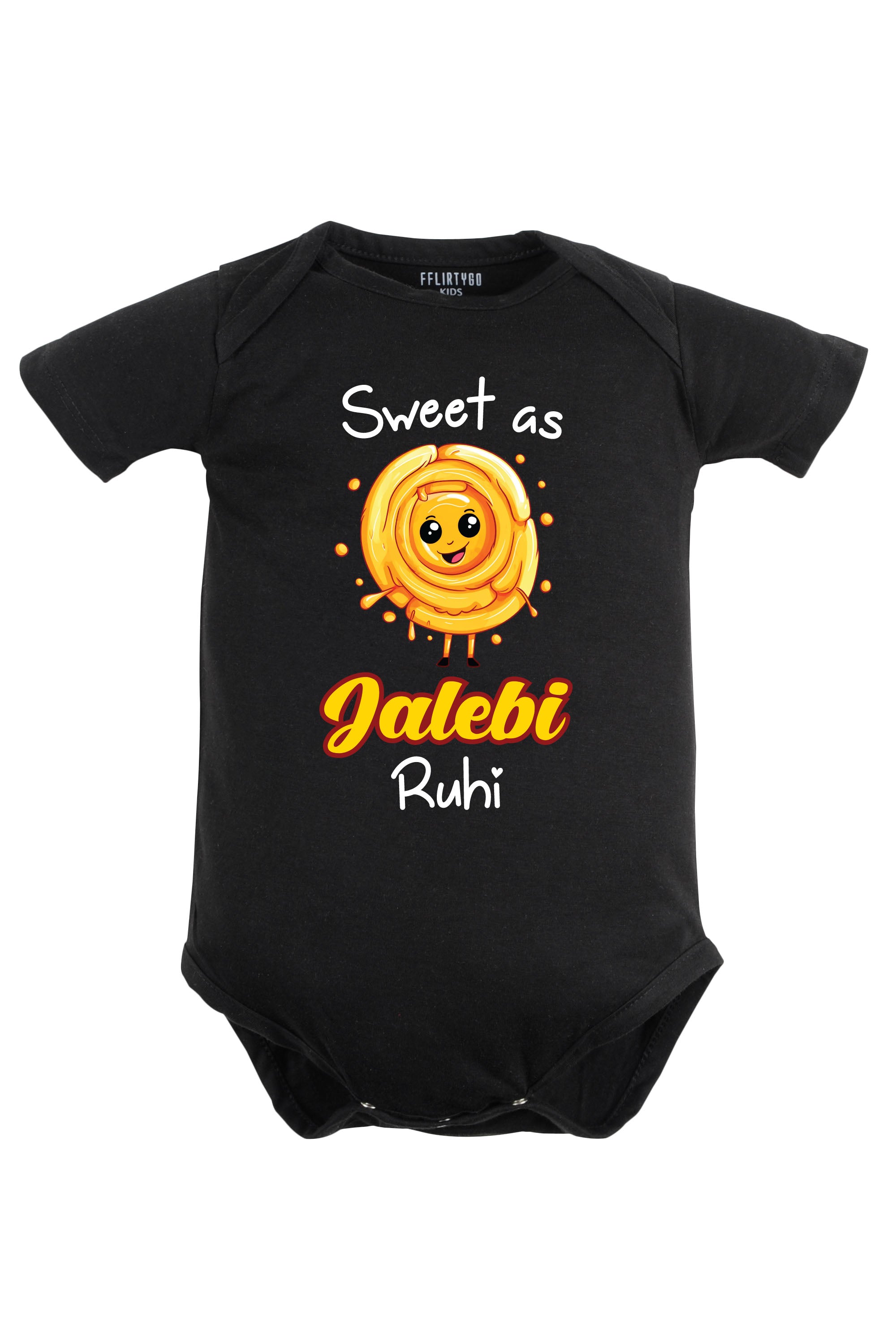 Sweet As Jalebi Baby Romper | Onesies w/ Custom Name