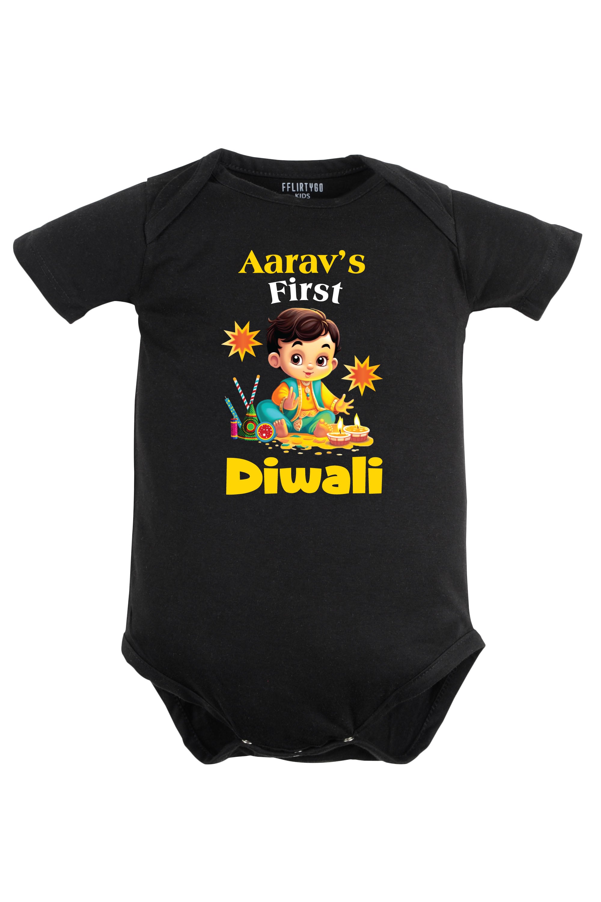 My First Diwali Baby Romper | Onesies w/ Custom Name