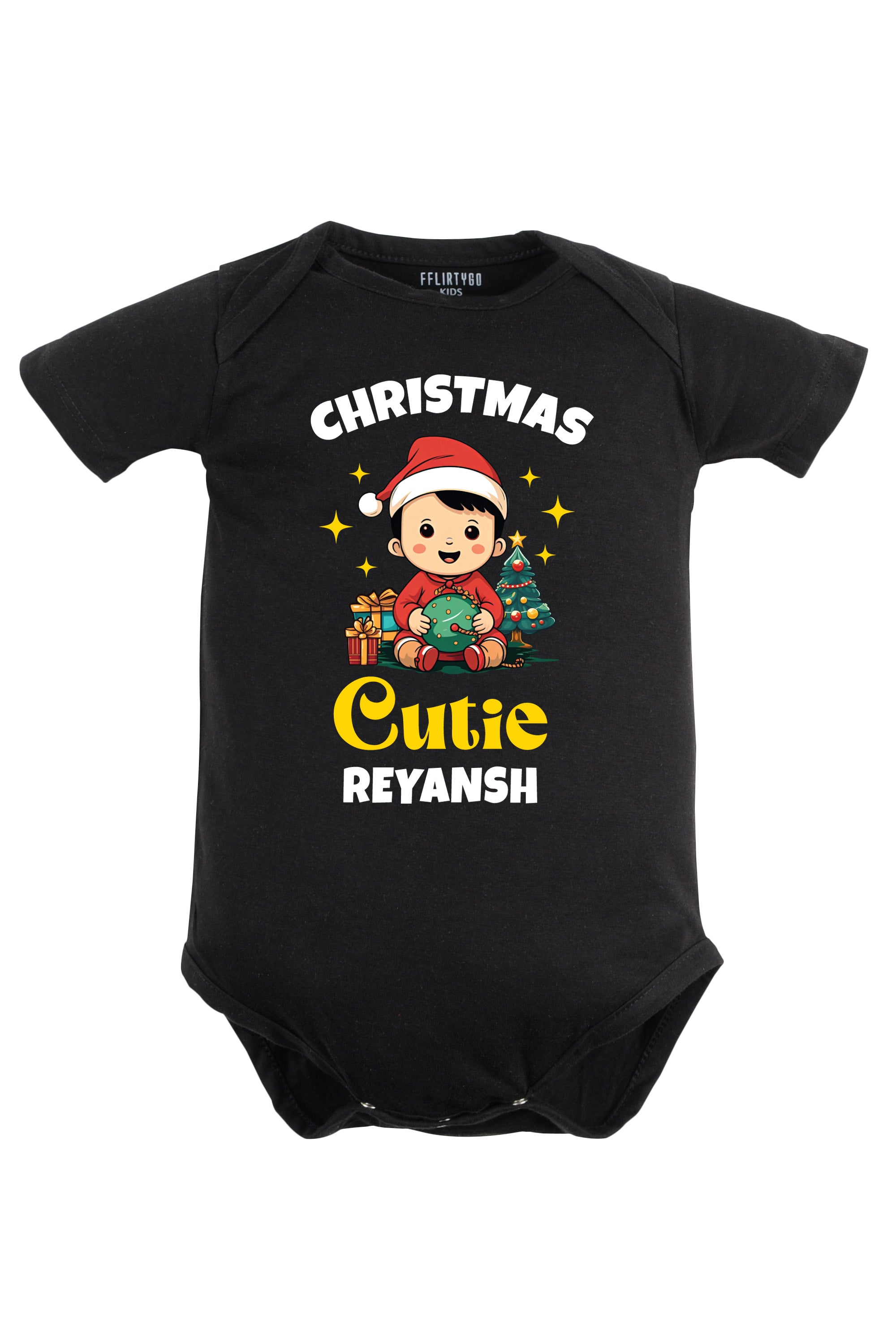 Christmas Cutie Baby Romper | Onesies w/ Custom Name