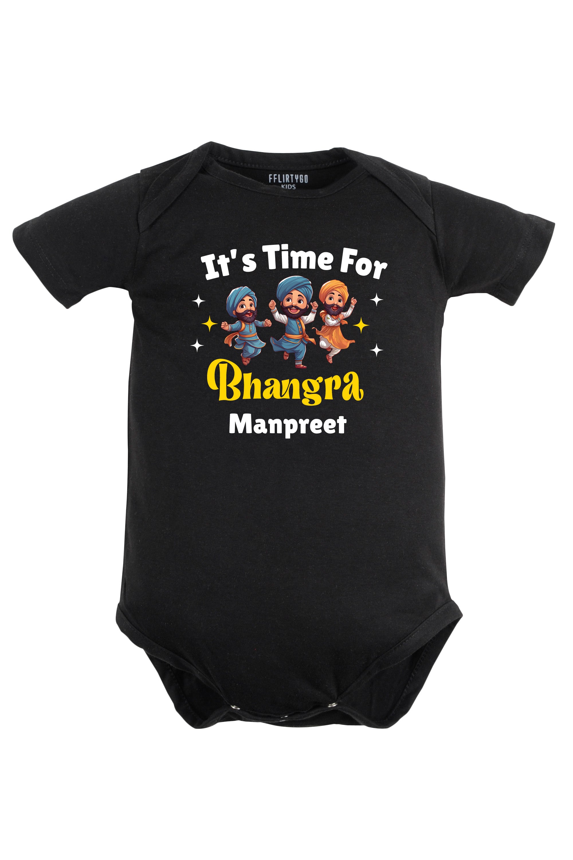 It's Time For Bhangra Baby Romper | Onesies w/ Custom Name