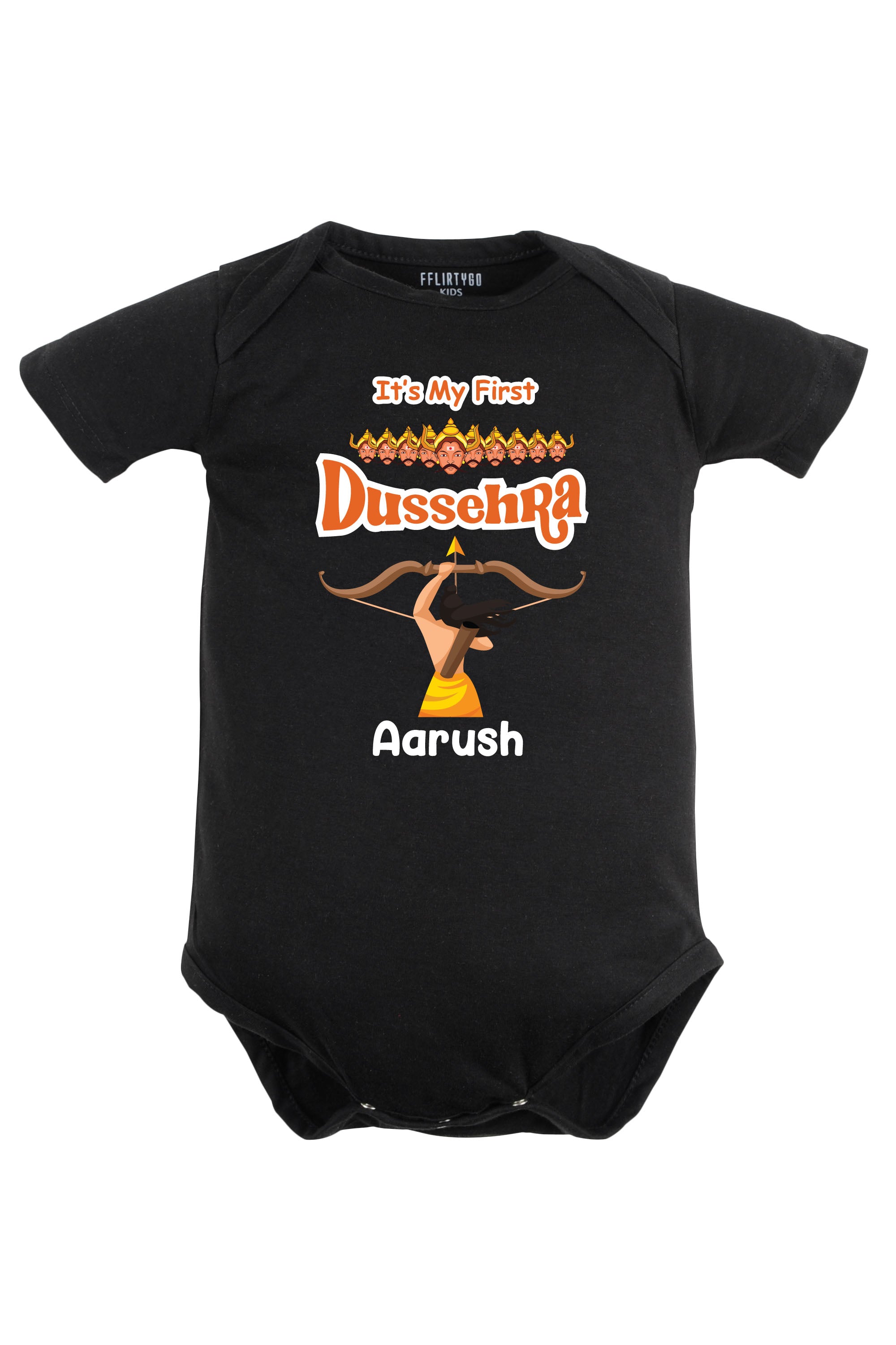 It's My First Dussehra Baby Romper | Onesies w/ Custom Name