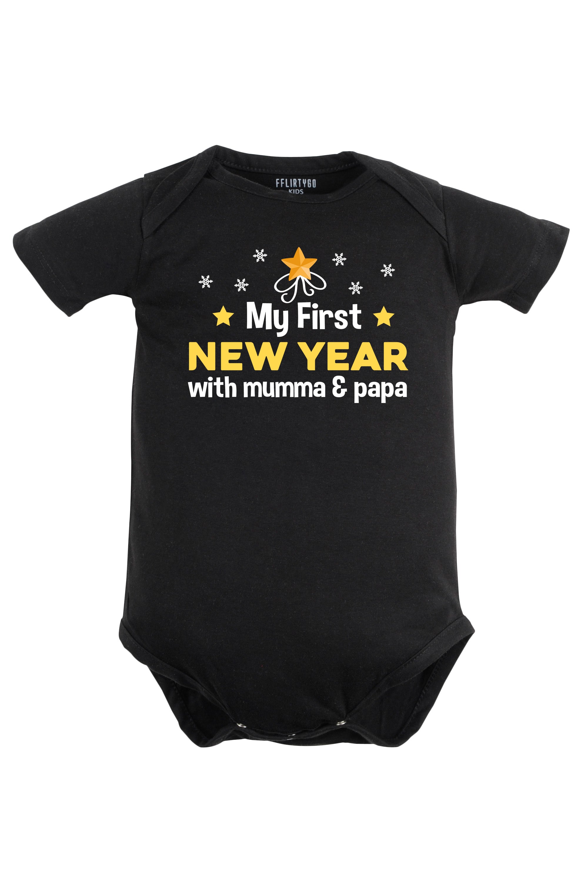 My First New Year With Mumma & Papa Baby Romper | Onesies