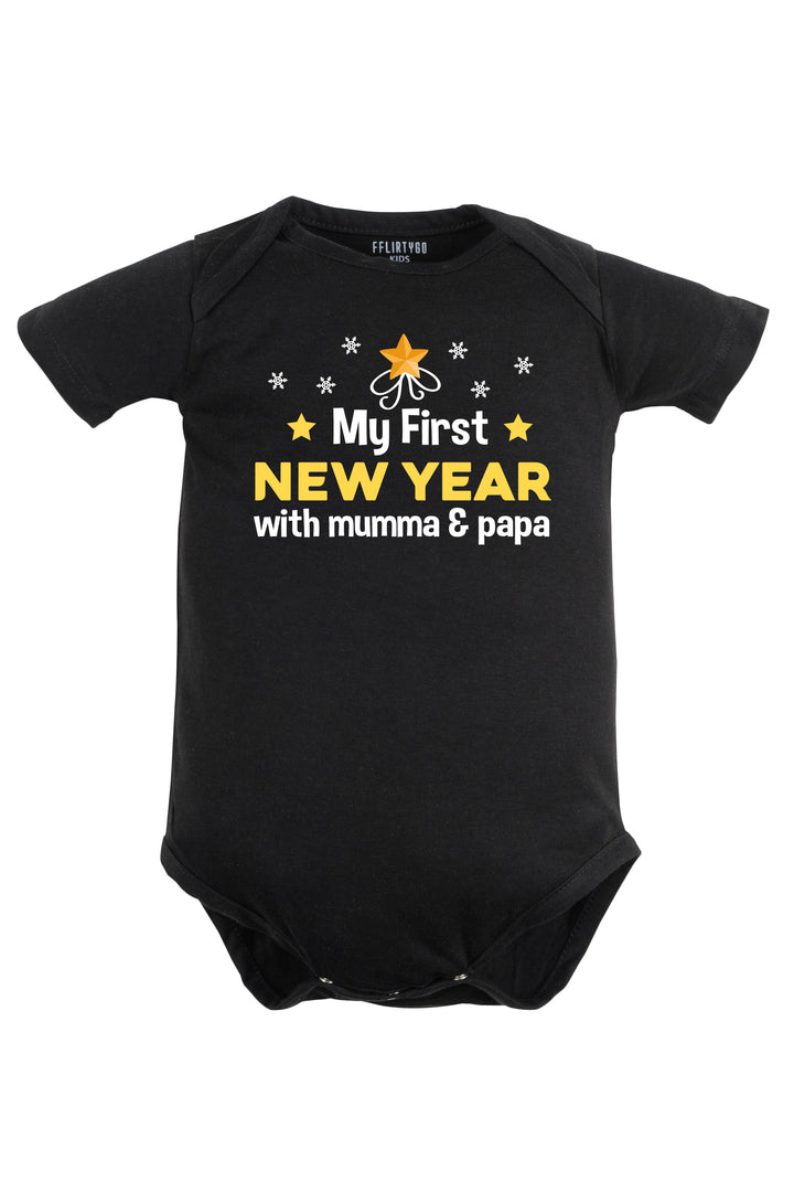 My First New Year With Mumma & Papa Baby Romper | Onesies