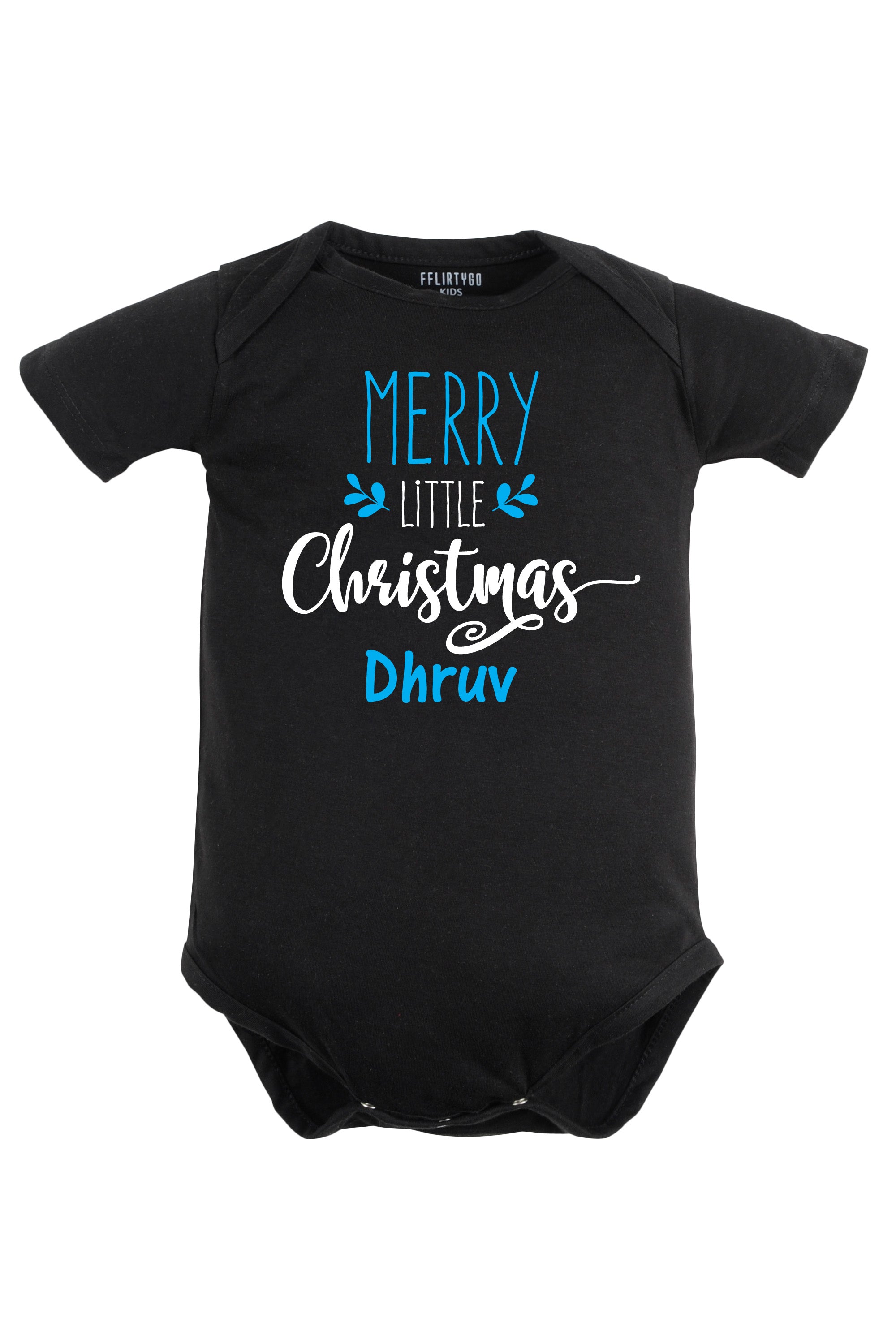 Merry Little Christmas Baby Romper | Onesies w/ Custom Name