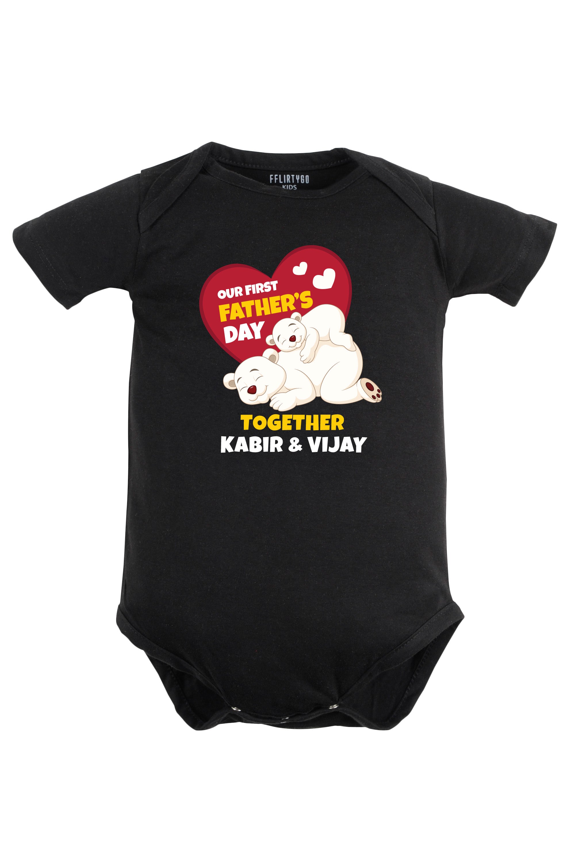 Our First Father's Day Together Baby Romper | Onesies w/ Custom Name