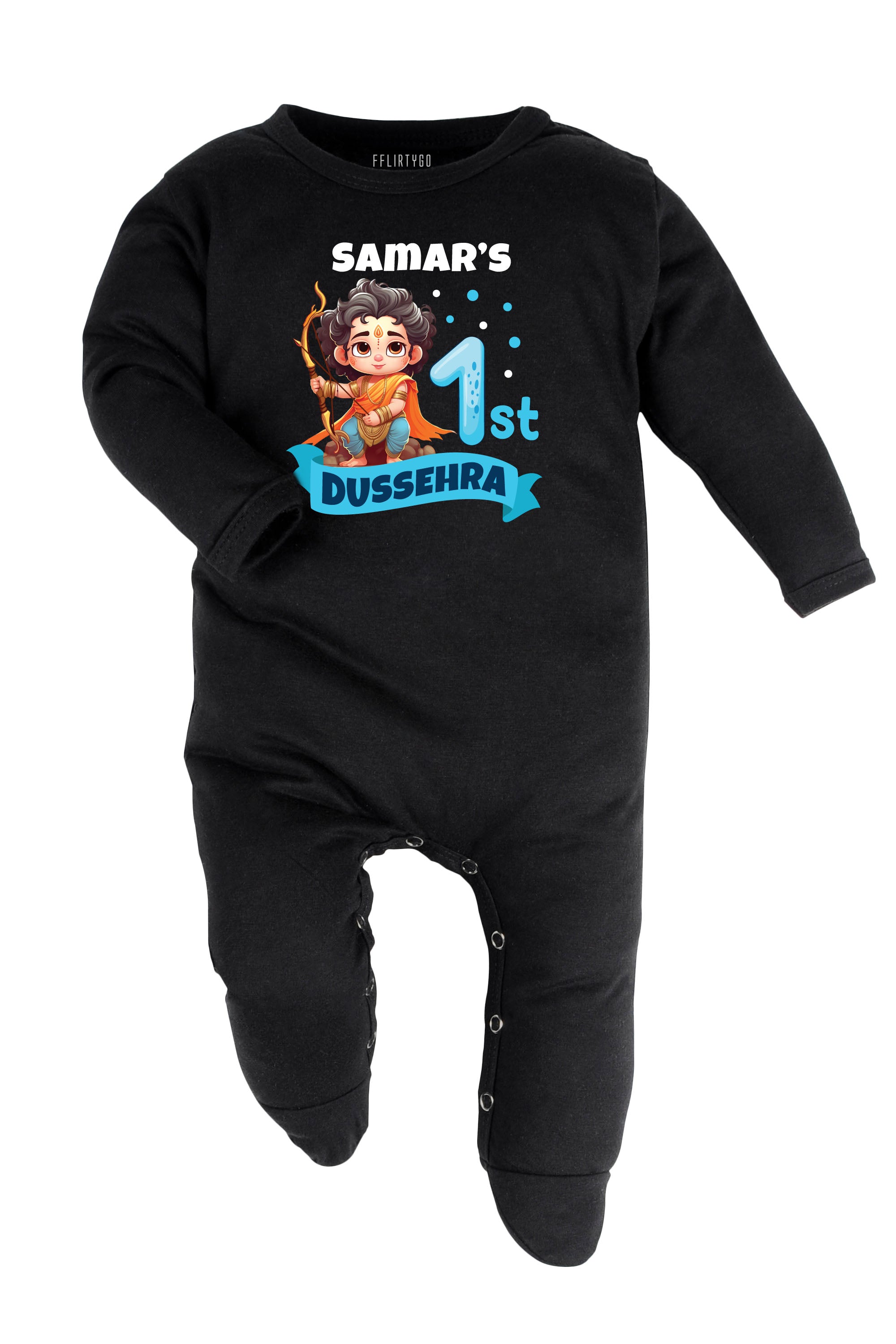 My 1st Dussehra Baby Romper | Onesies w/ Custom Name