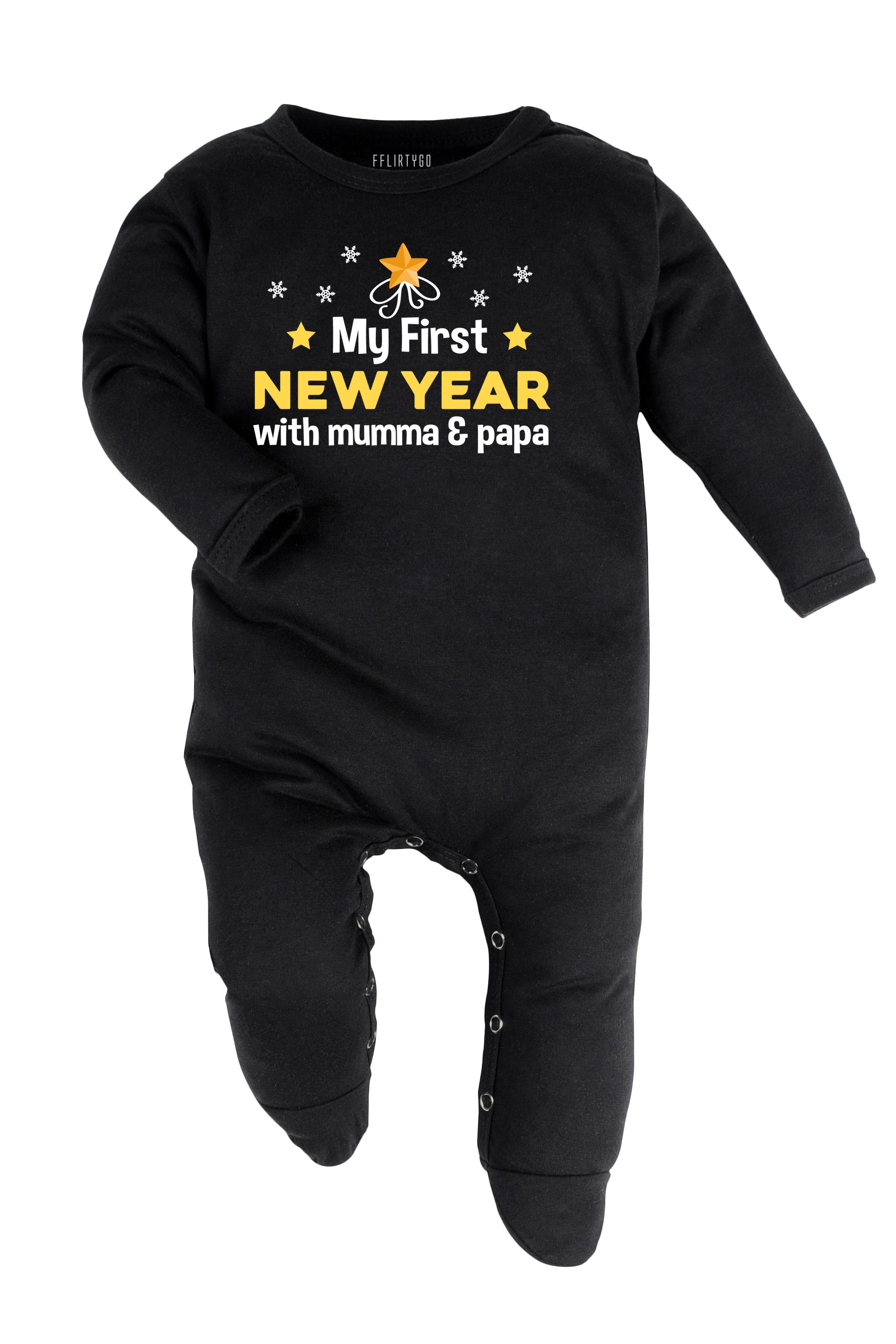 My First New Year With Mumma & Papa Baby Romper | Onesies