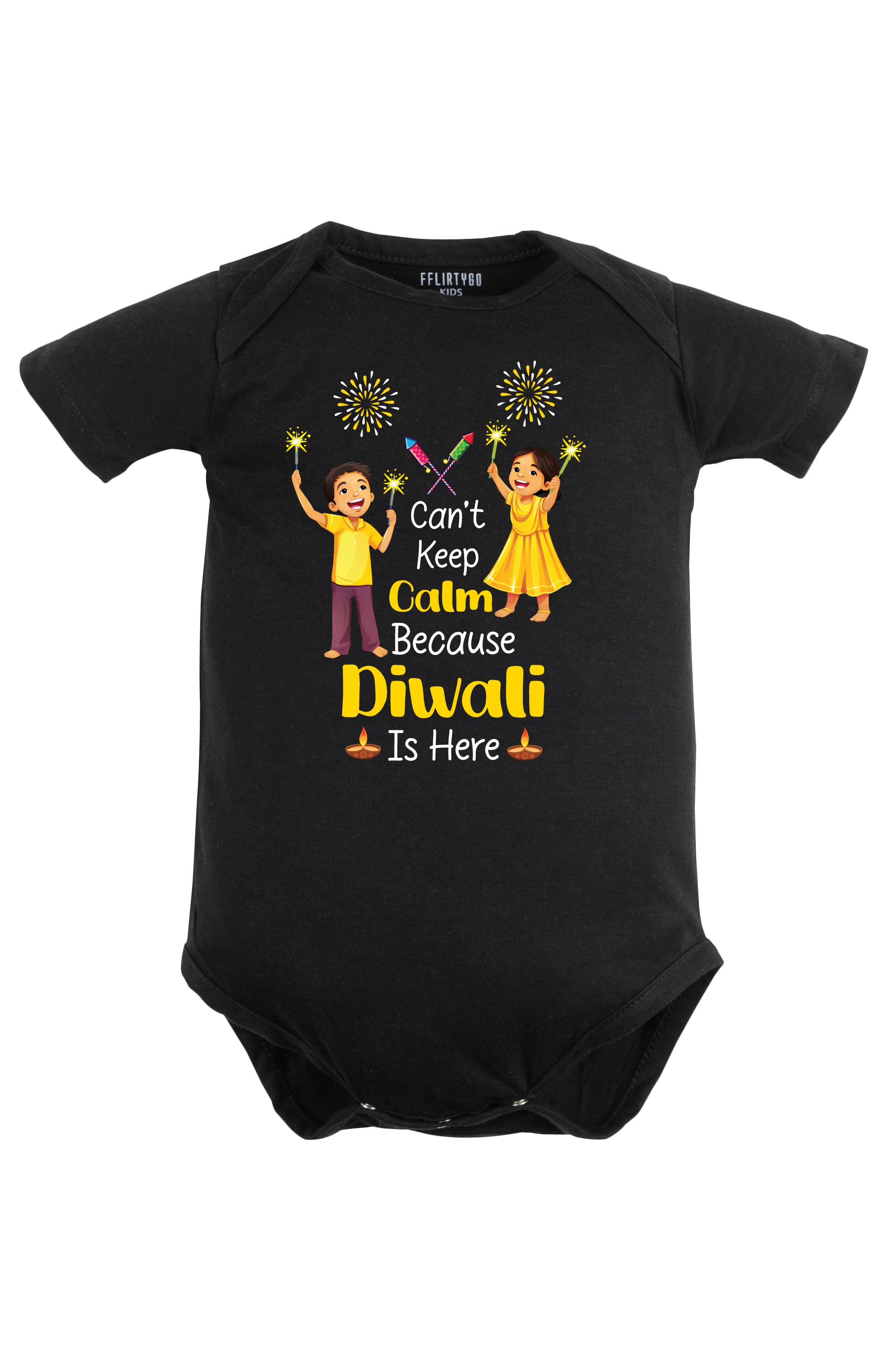 Can't Keep Calm Because Diwali Is Here Baby Romper | Onesies