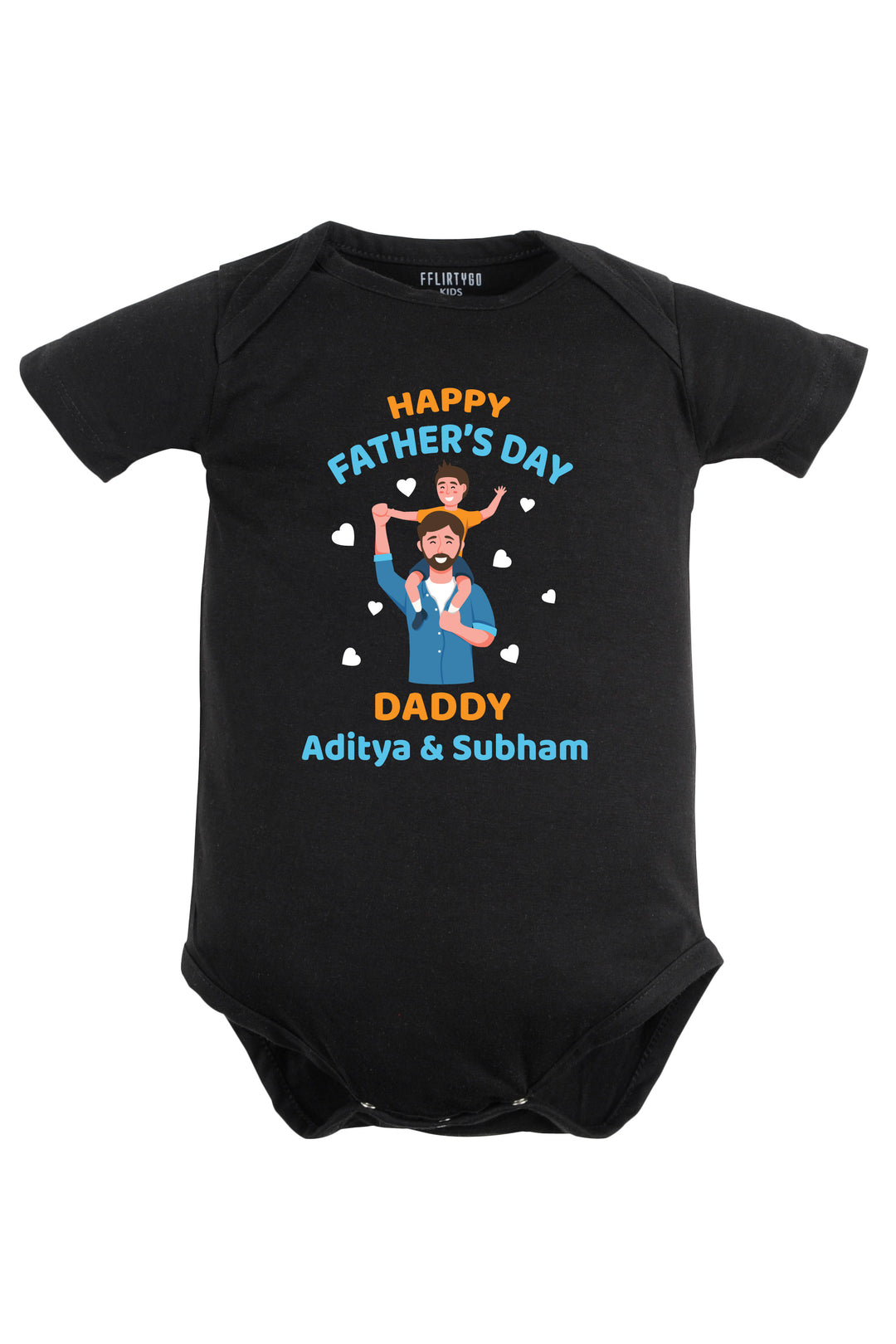 Happy Father's Day Daddy Baby Romper | Onesies w/ Custom Name