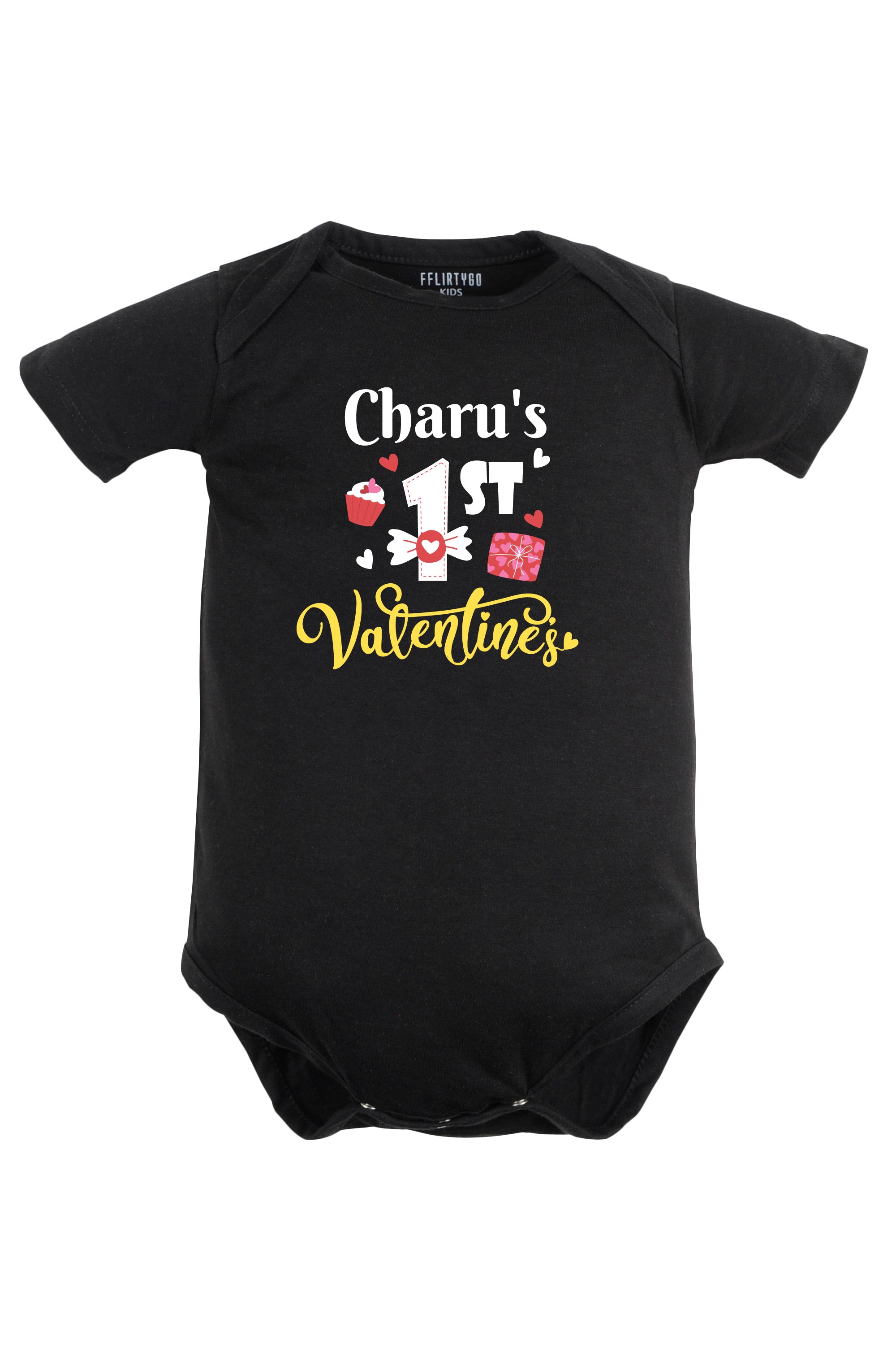 1st Valentine's Baby Romper | Onesies w/ Custom Name