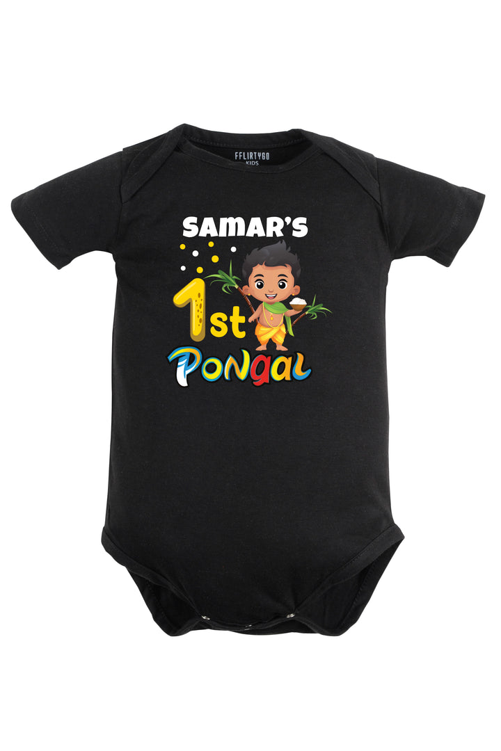 My First pongal with character Baby Romper | Onesies w/ Custom Name