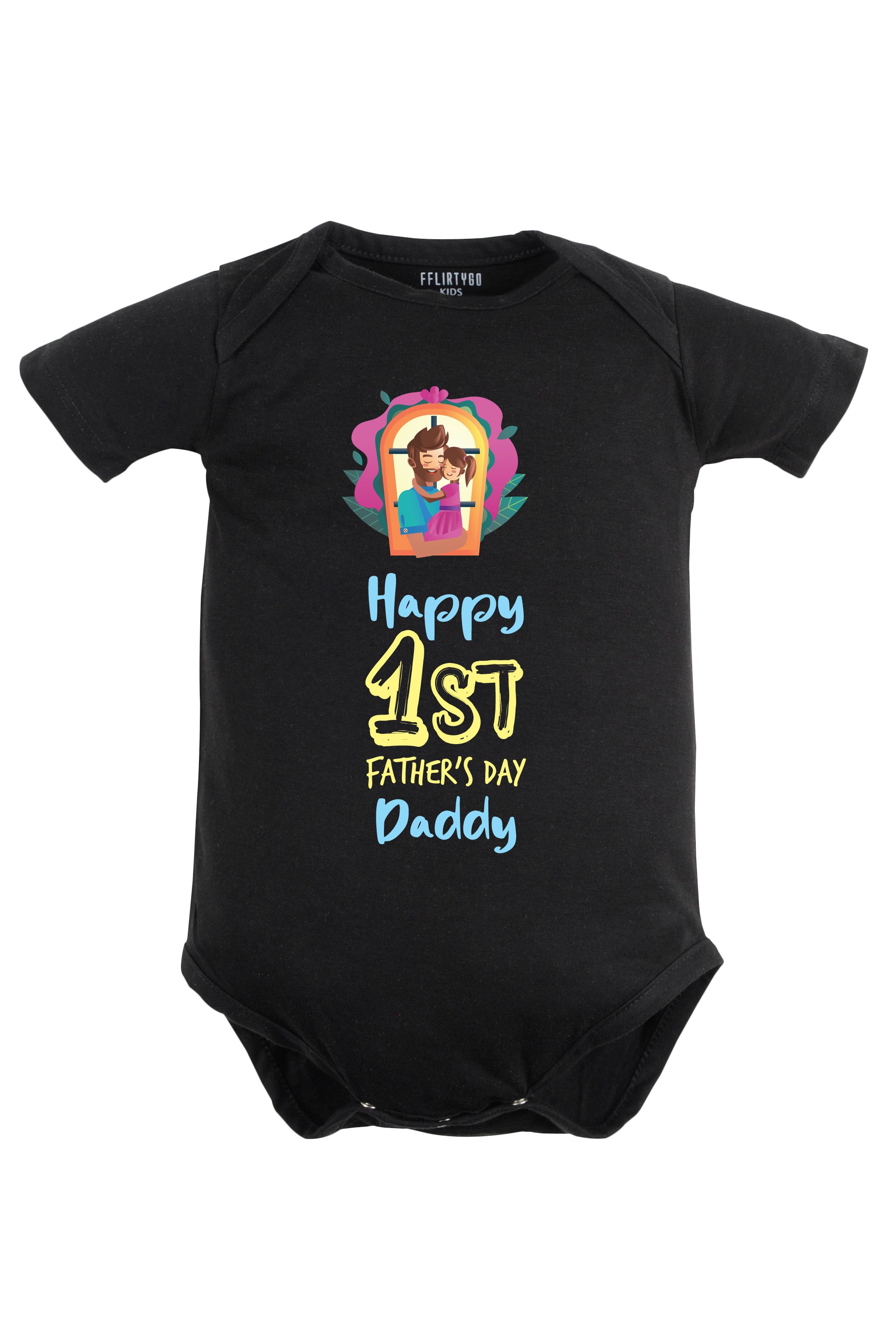 Happy 1st Father's Day Daddy Baby Romper | Onesies