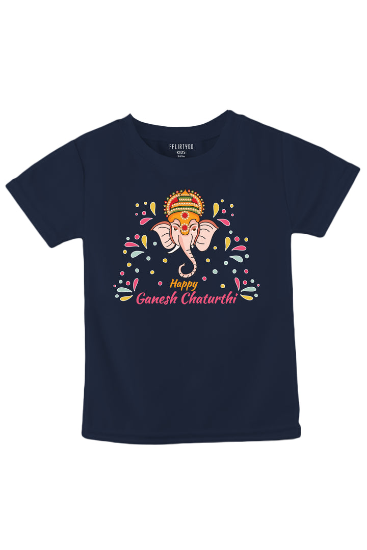 Happy Ganesh Chaturth Kids T Shirt