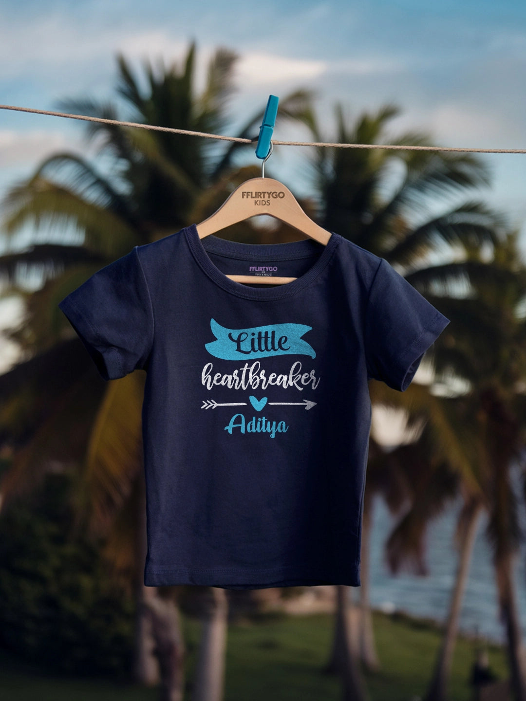 Little Heart Breaker Kids T Shirt w/ Custom Name