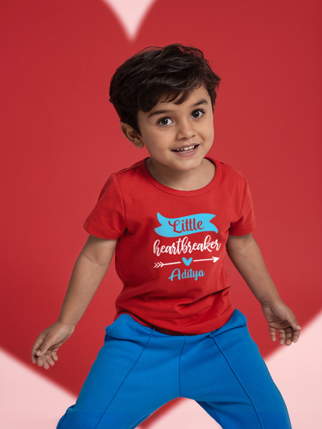 Little Heart Breaker Kids T Shirt w/ Custom Name