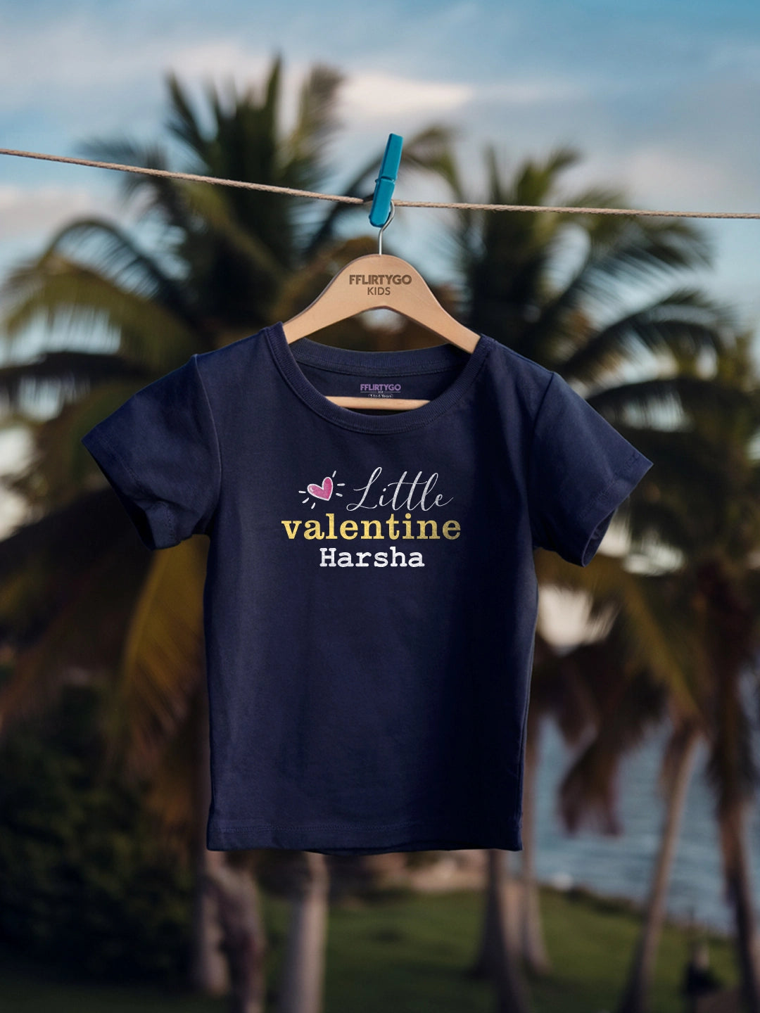 Little Valentine Kids T Shirt w/ Custom Name