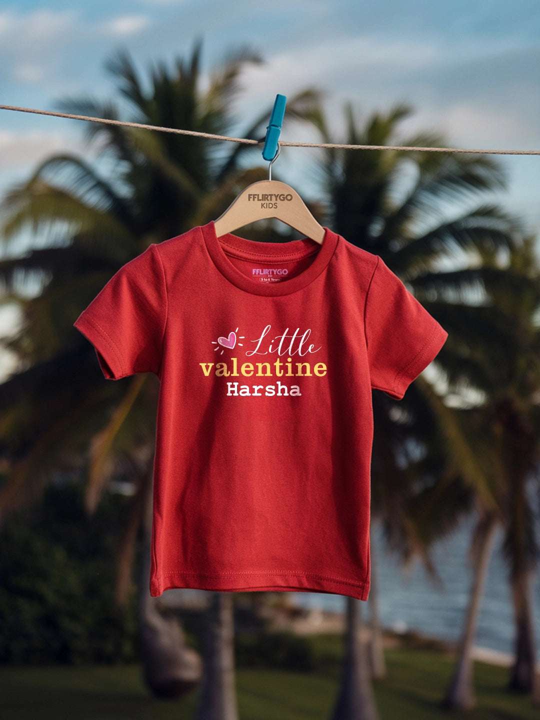 Little Valentine Kids T Shirt w/ Custom Name