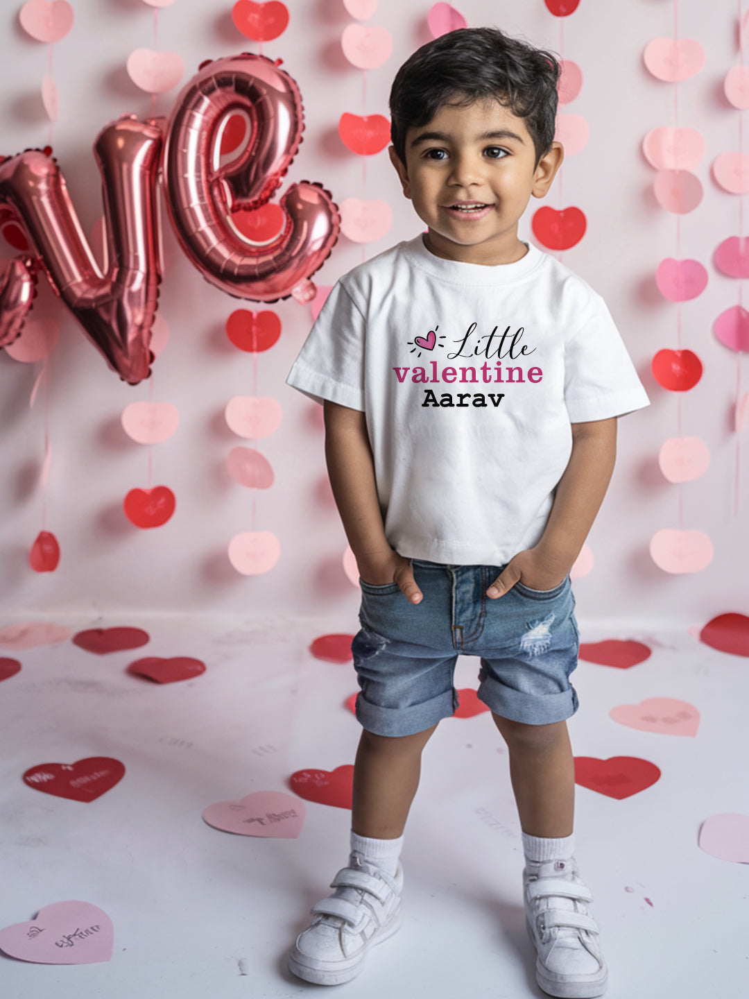 Little Valentine Kids T Shirt w/ Custom Name