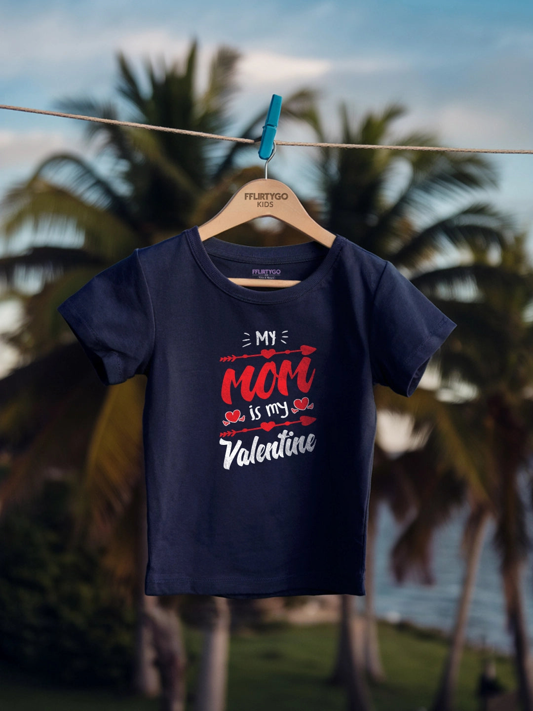 My Mom Is My Valentine Kids T Shirt