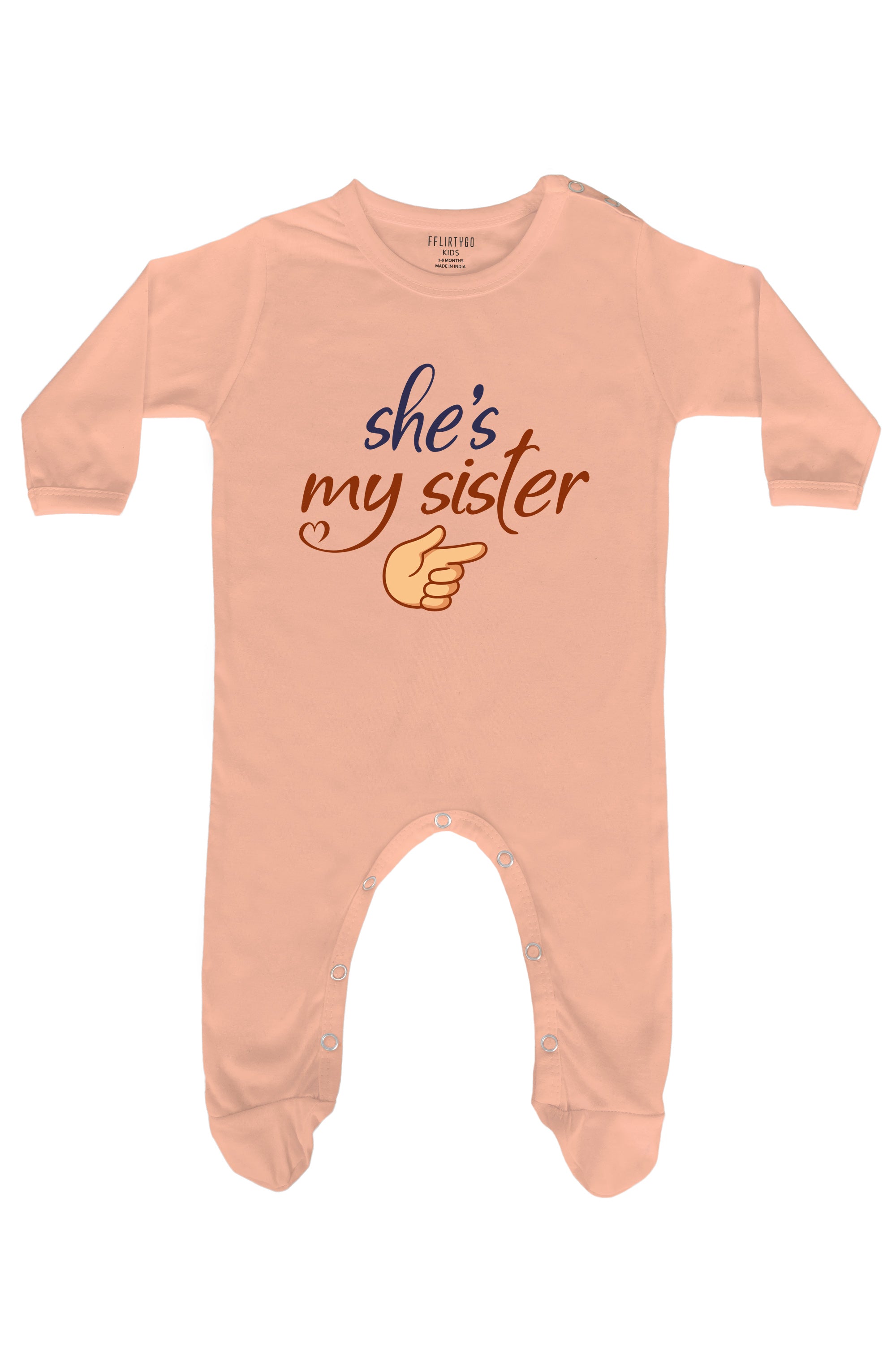 She Is My Sister Baby Romper | Onesies