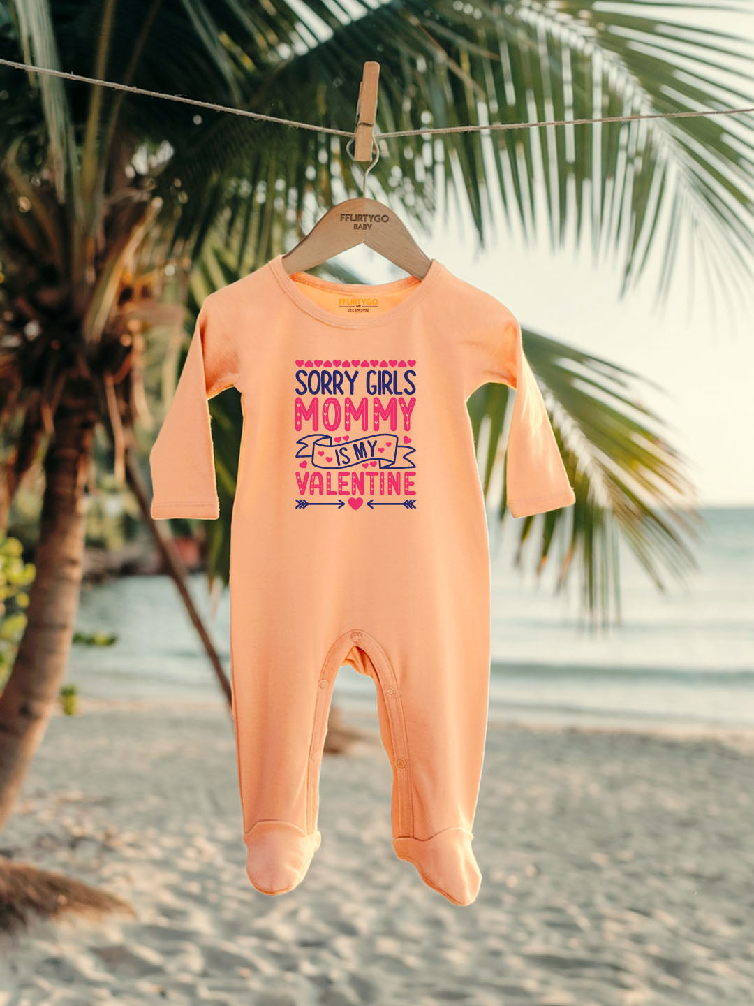 Sorry Girls Mommy Is My Valentine Baby Romper | Onesies