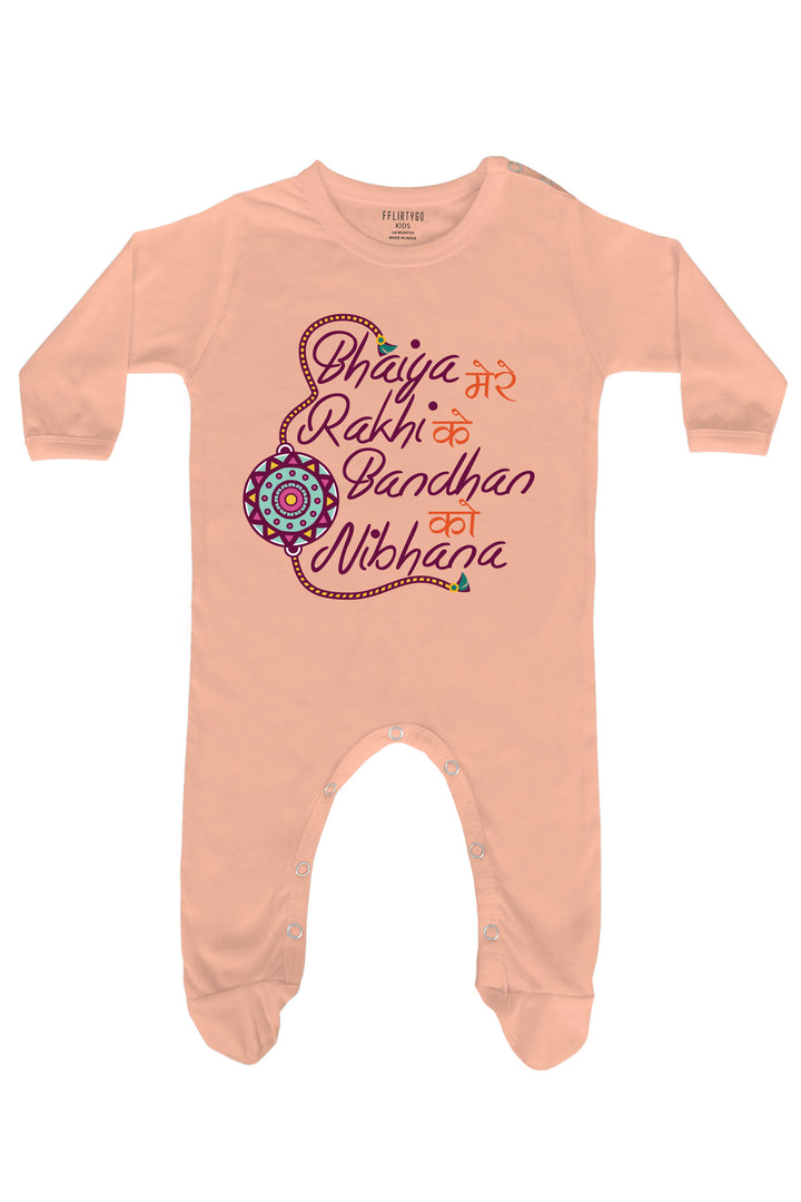 Bhaiya Mere Rakhi Ke Bandhan Ko Nibhana Baby Romper | Onesies