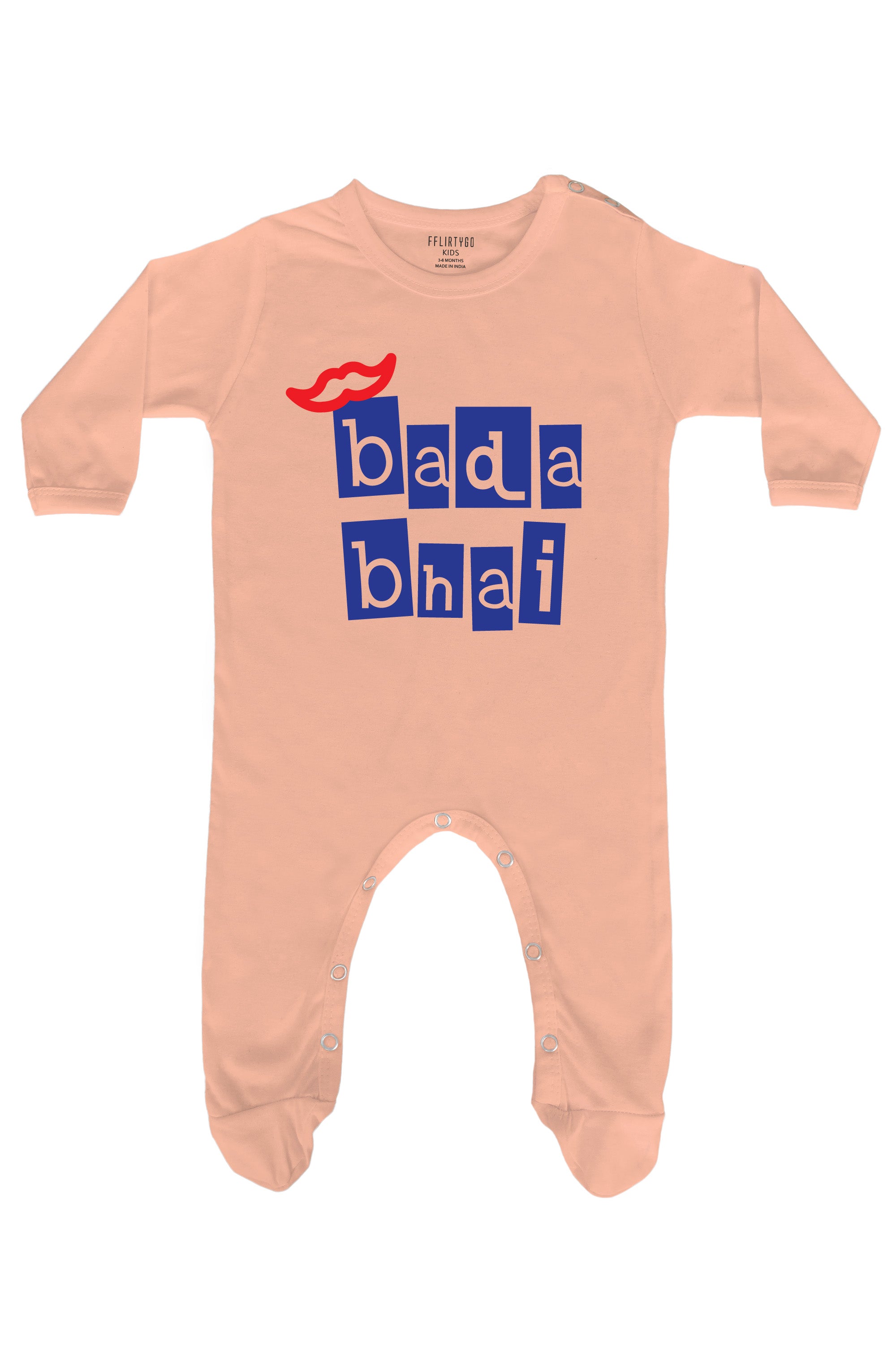 Bada Bhai in Box Design Baby Romper | Onesies