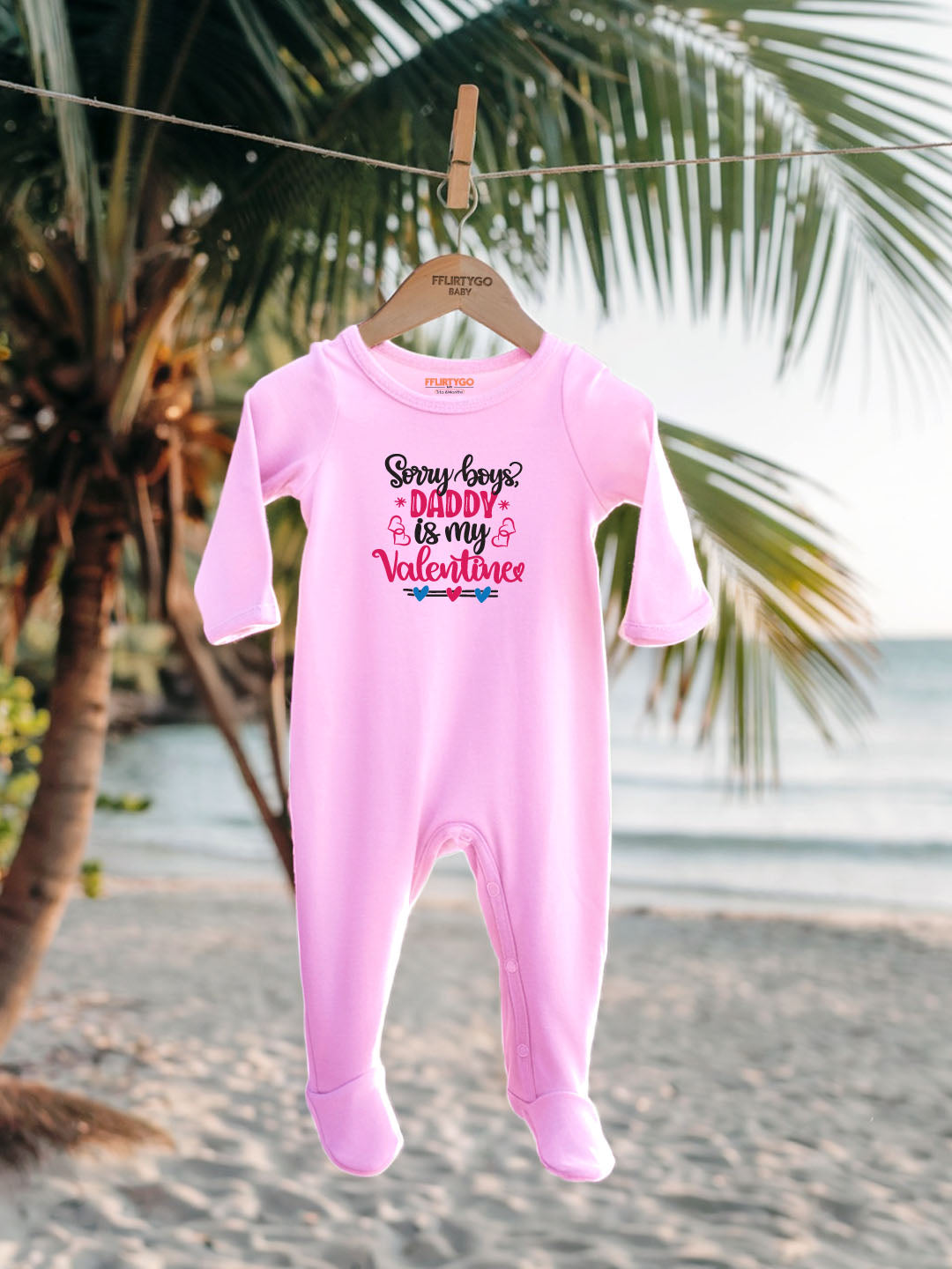 Sorry Boys Daddy Is My Valentine Baby Romper | Onesies