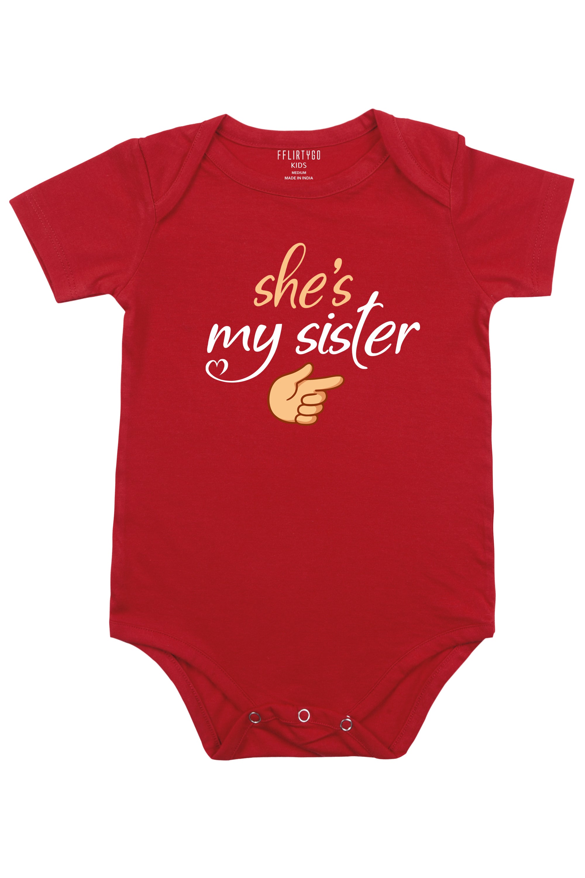 She Is My Sister Baby Romper | Onesies