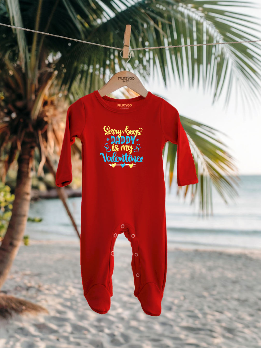 Sorry Boys Daddy Is My Valentine Baby Romper | Onesies