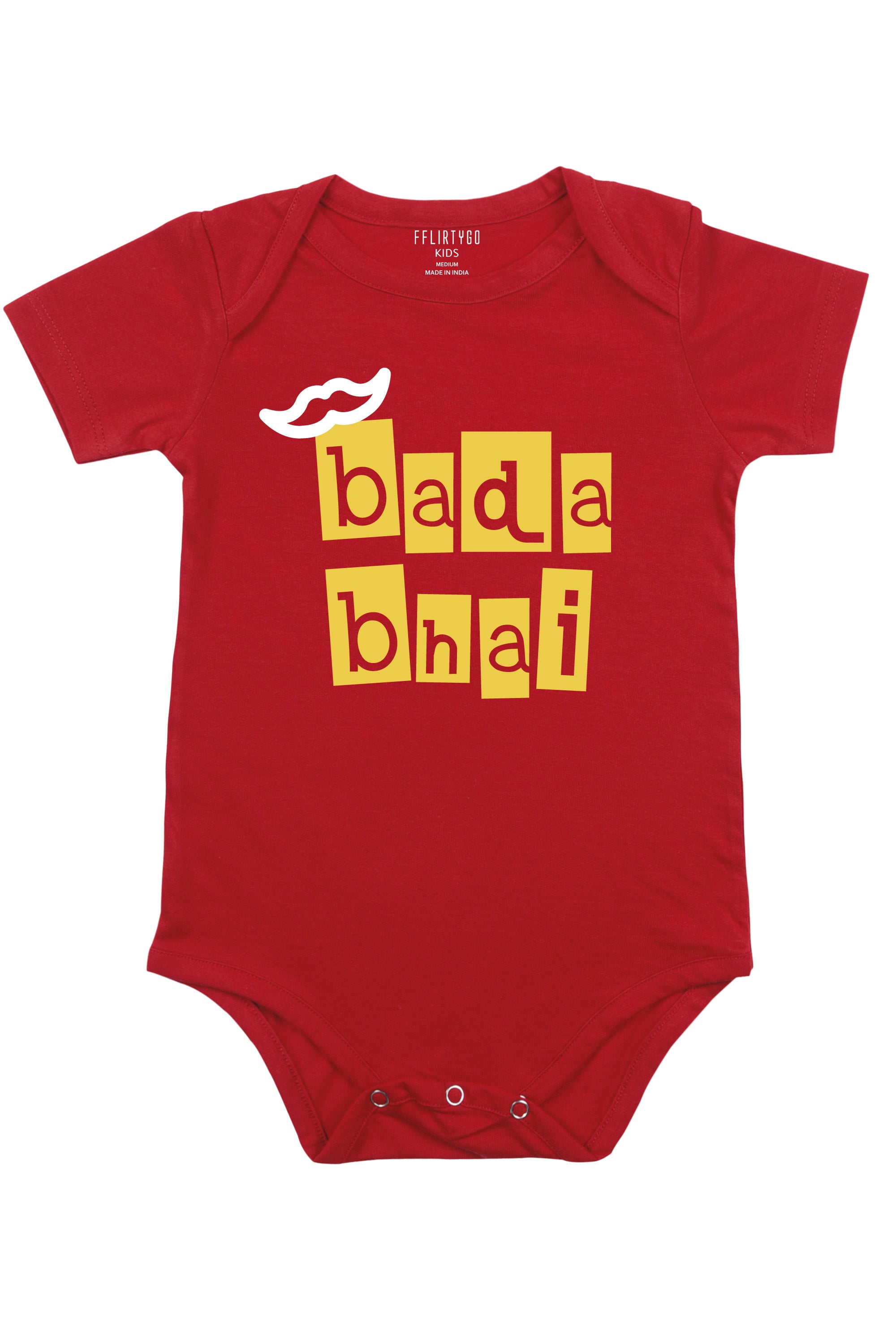 Bada Bhai in Box Design Baby Romper | Onesies