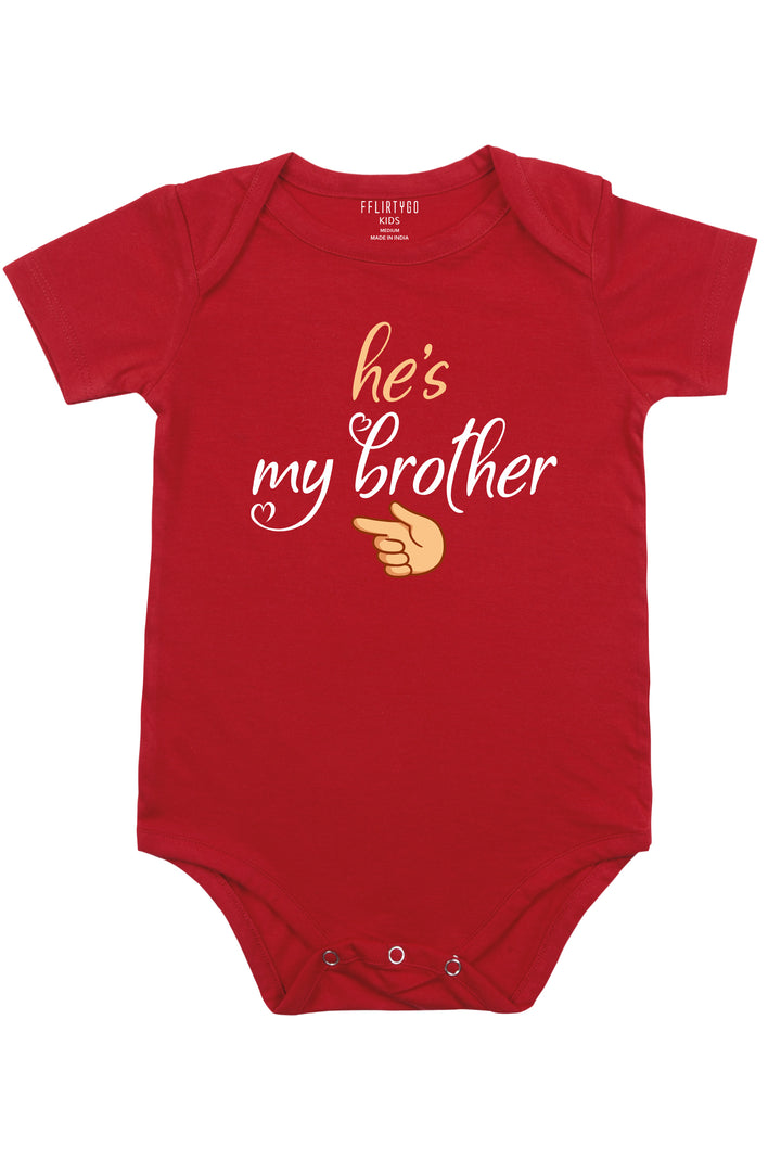 He Is My Brother Baby Romper | Onesies