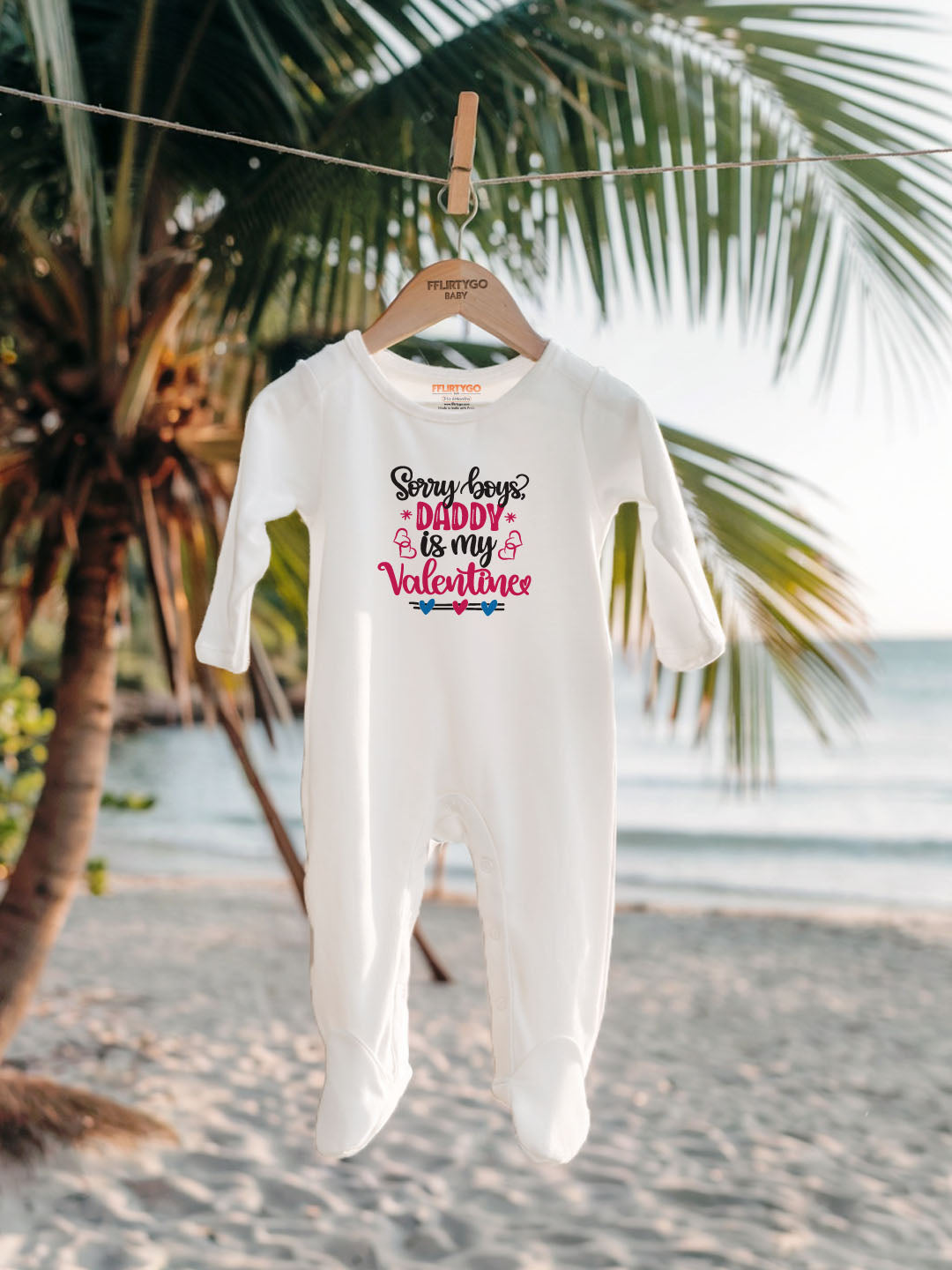 Sorry Boys Daddy Is My Valentine Baby Romper | Onesies