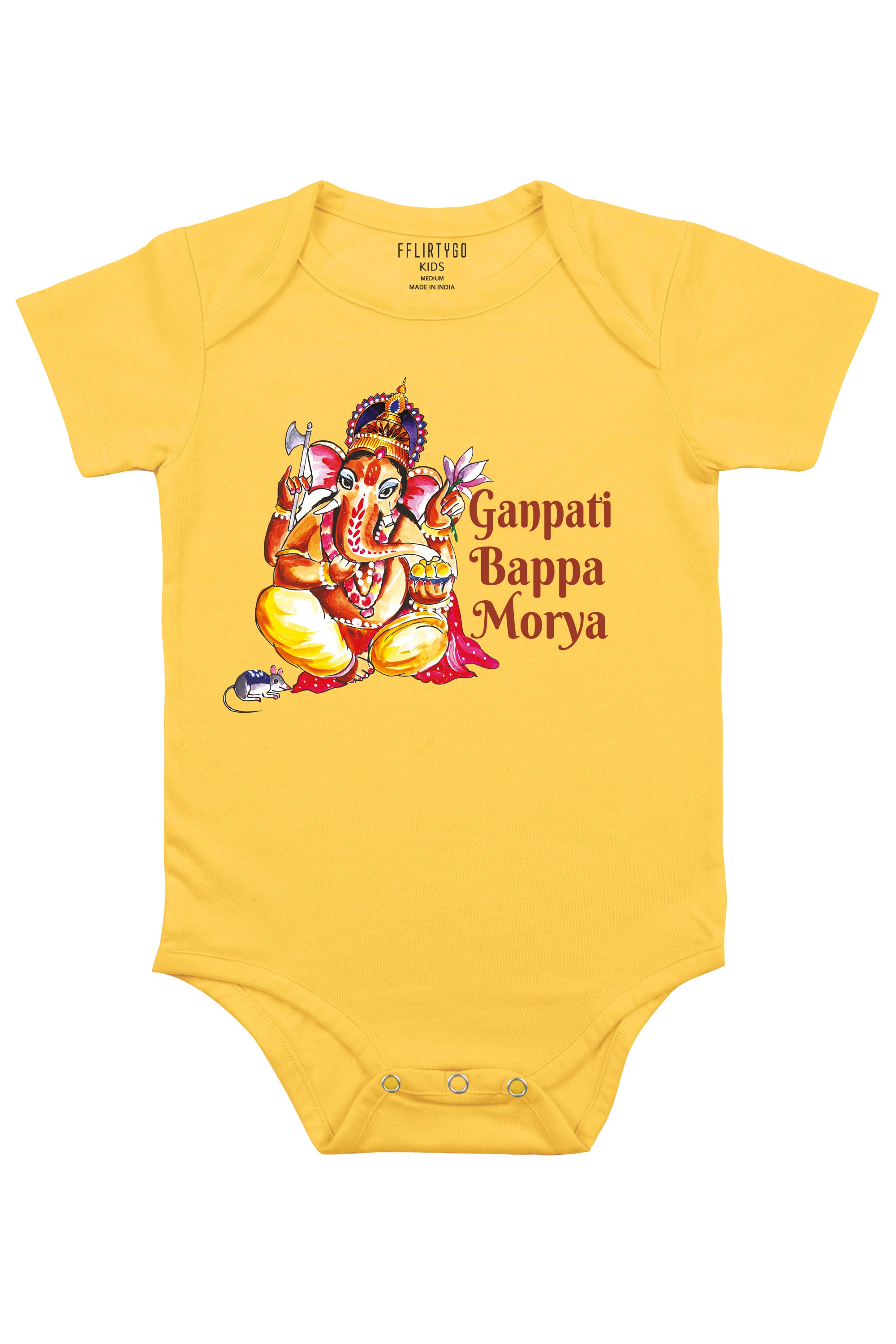 Ganpati Bappa Morya Baby Romper | Onesies