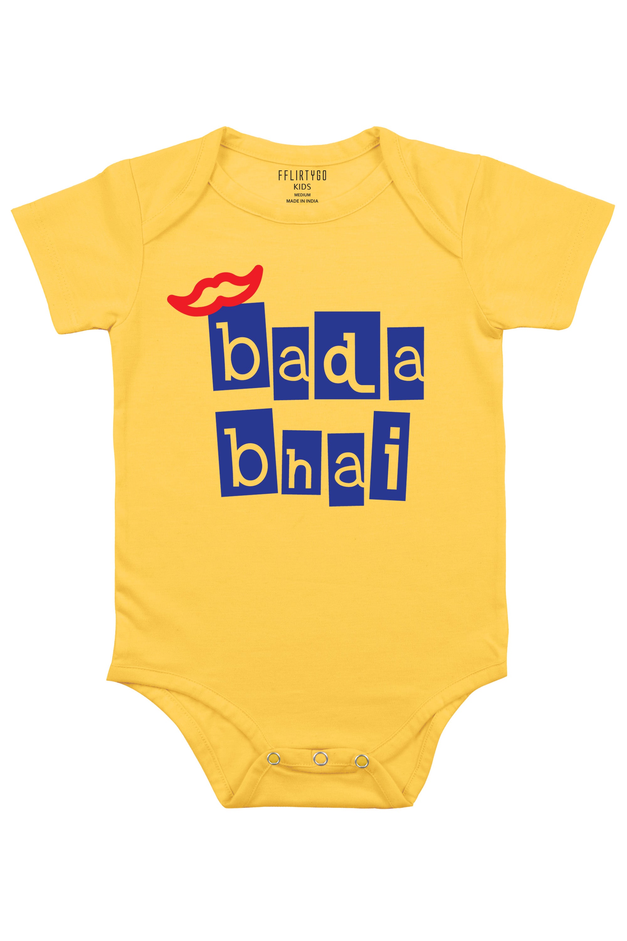 Bada Bhai in Box Design Baby Romper | Onesies