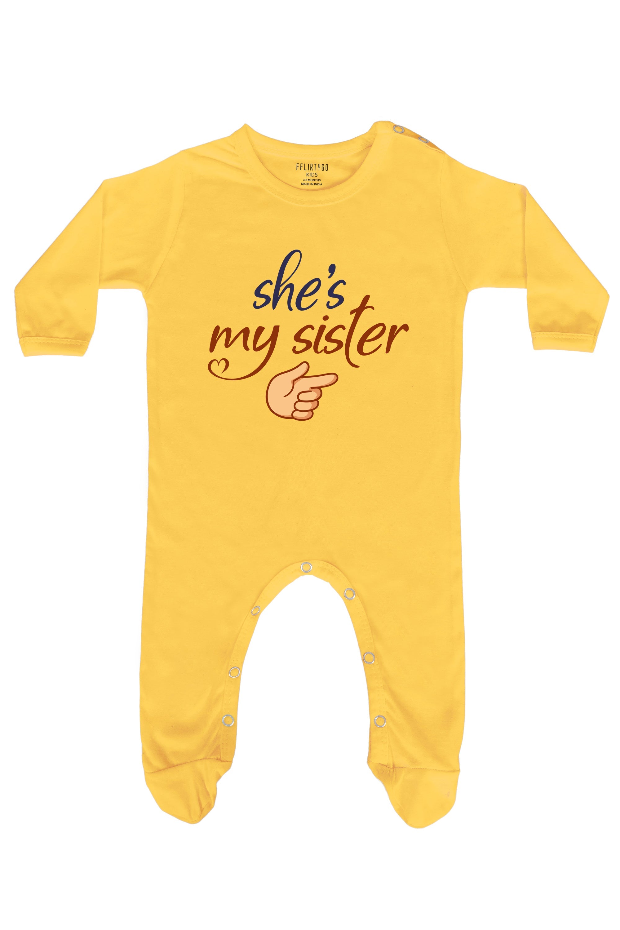 She Is My Sister Baby Romper | Onesies