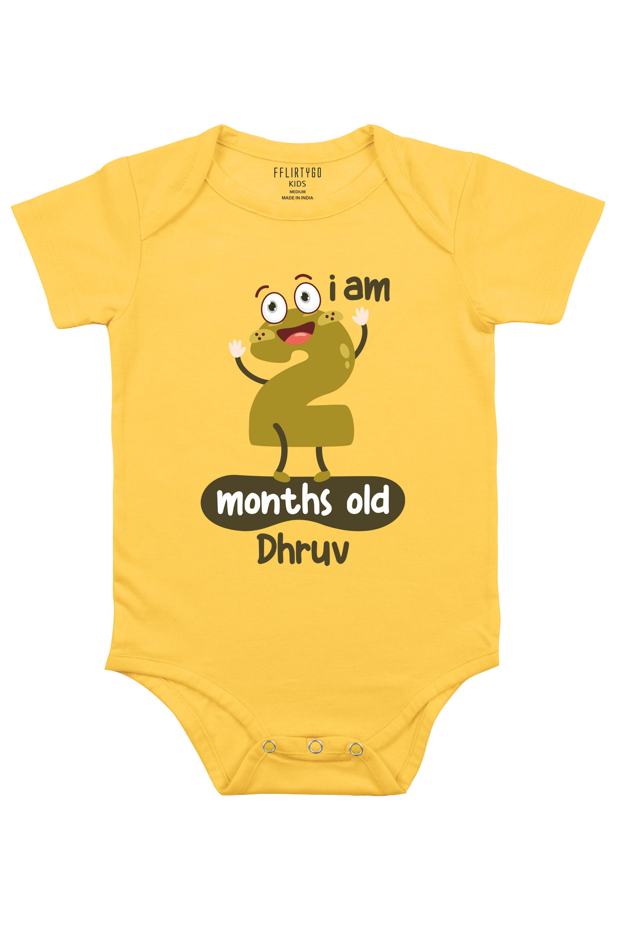 Two Months Milestone Baby Romper | Onesies w/ Custom Name